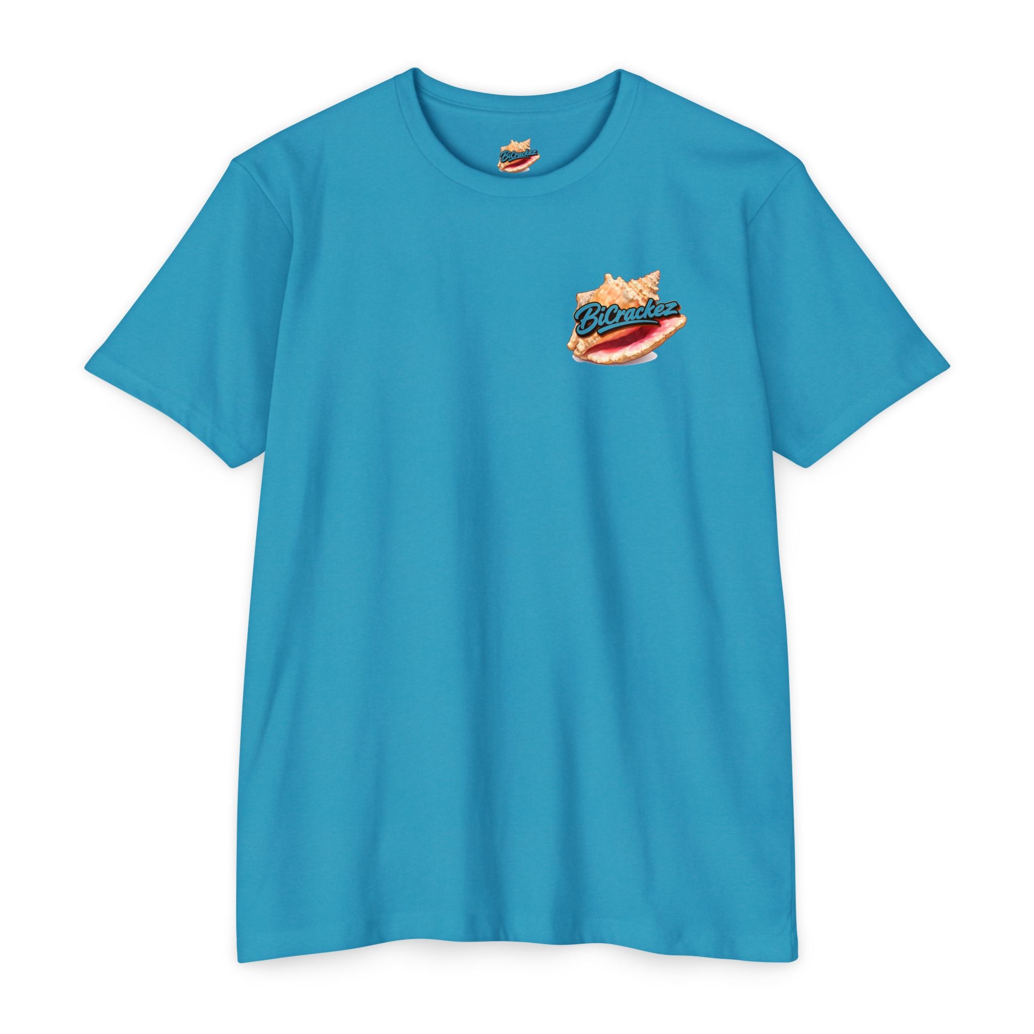 Conch Joke T-Shirt — Retro Beach Photo Tee with "That's a big conch" Graphic
