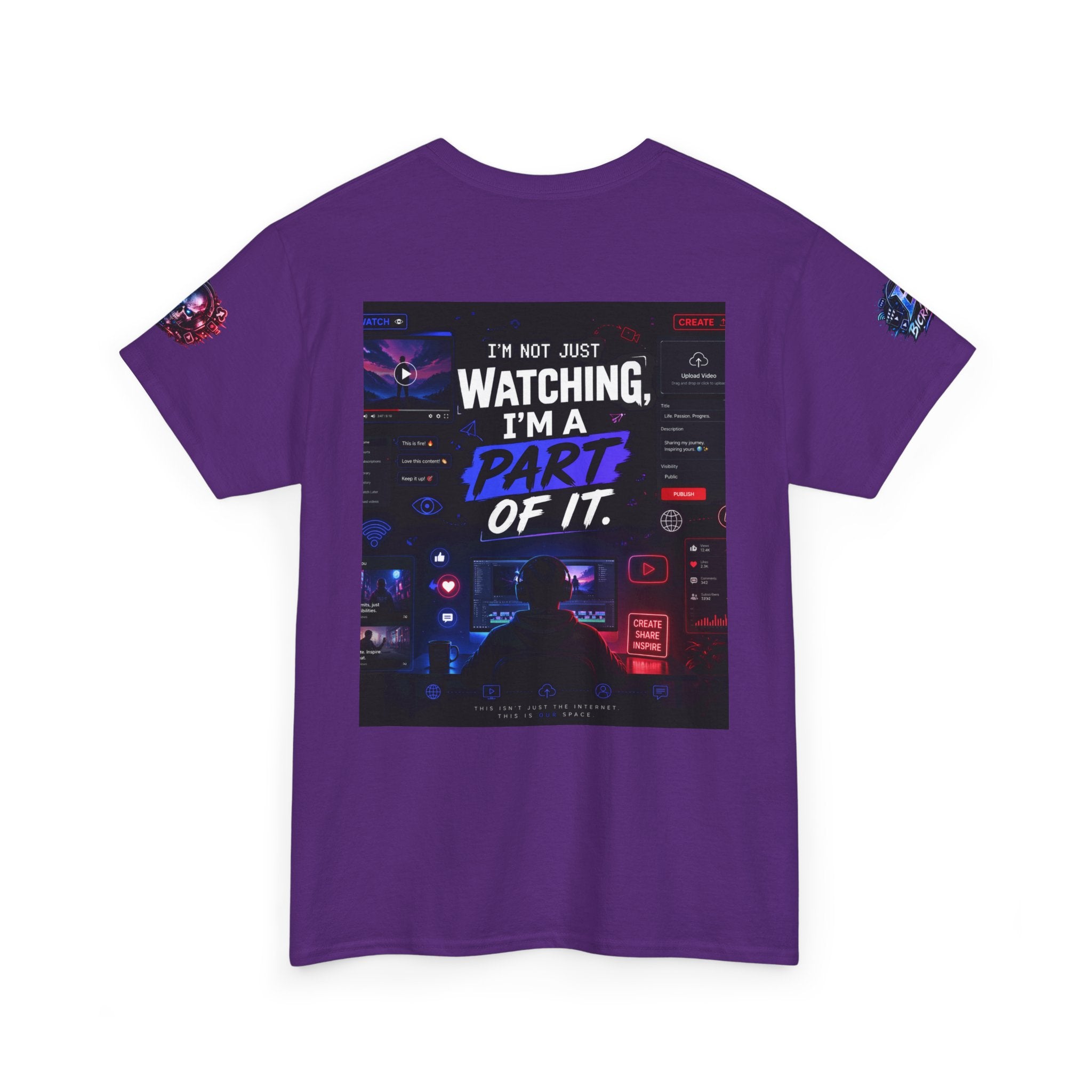 I'm A Part Of It T Shirt — Cyber Night Retro Graphic T-Shirt