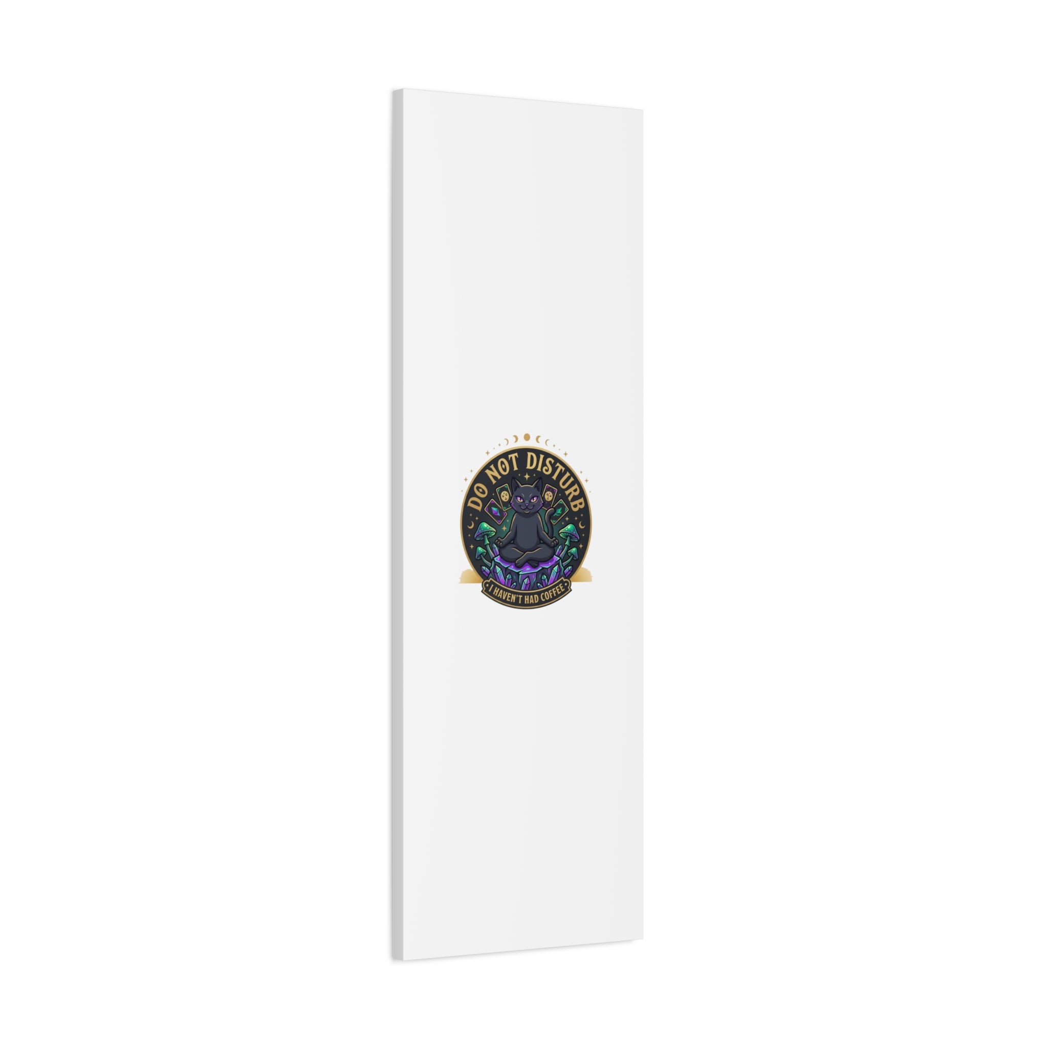 Do Not Disturb Cat Meditation Matte Canvas | witchy, goblincore