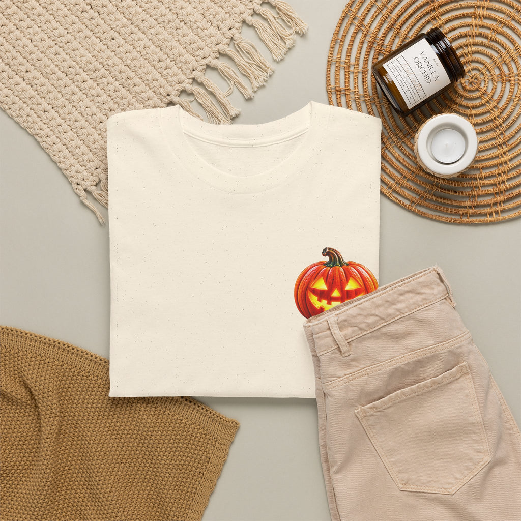 Halloween Raccoon Tee — Cute Jack-o'-Lantern "Happy Halloween" Shirt
