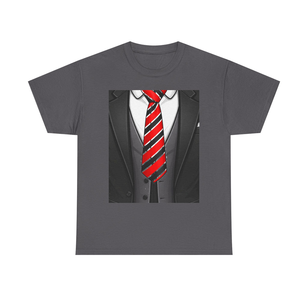 Suit & Red Striped Tie Graphic Tee
