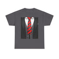 Suit & Red Striped Tie Graphic Tee