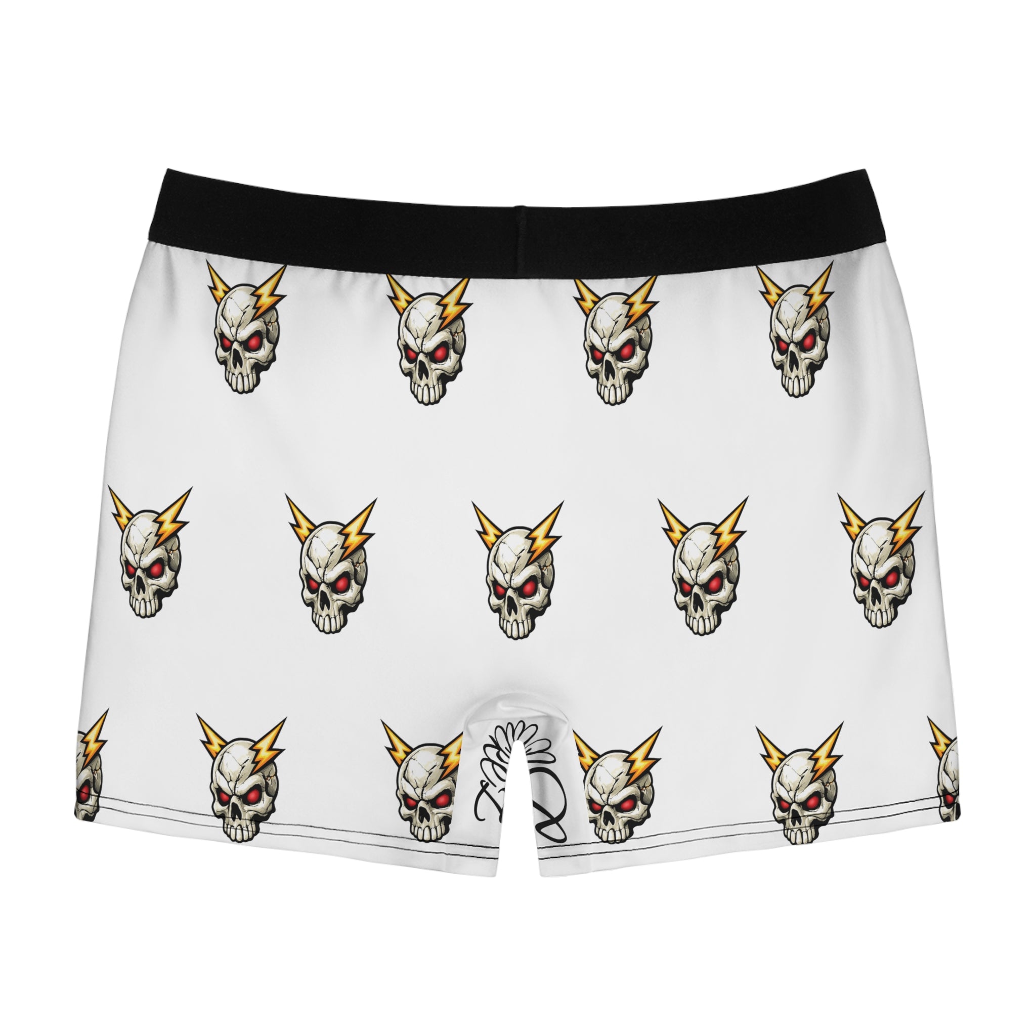 Skull Lightning Boxer Briefs — Men’s All-Over-Print Boxer Briefs