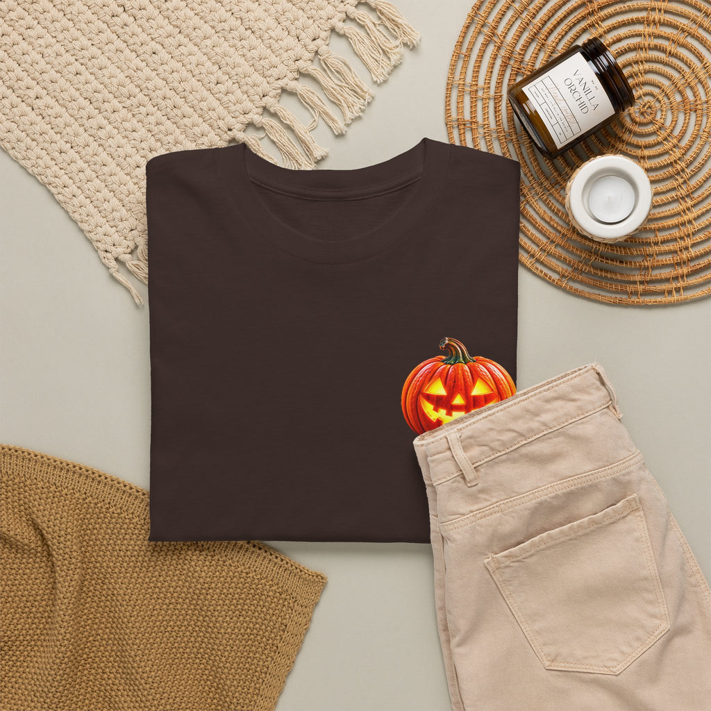 Halloween Raccoon Tee — Cute Jack-o'-Lantern "Happy Halloween" Shirt