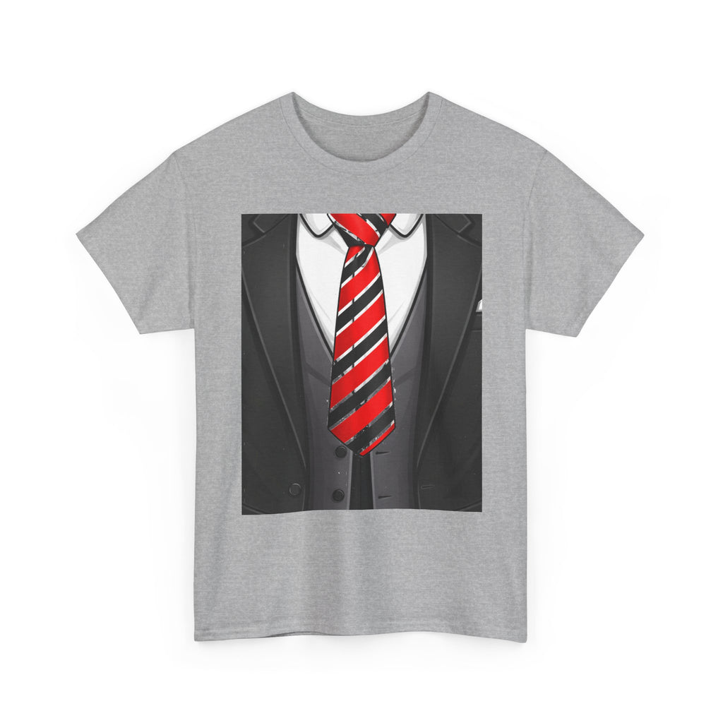 Suit & Red Striped Tie Graphic Tee