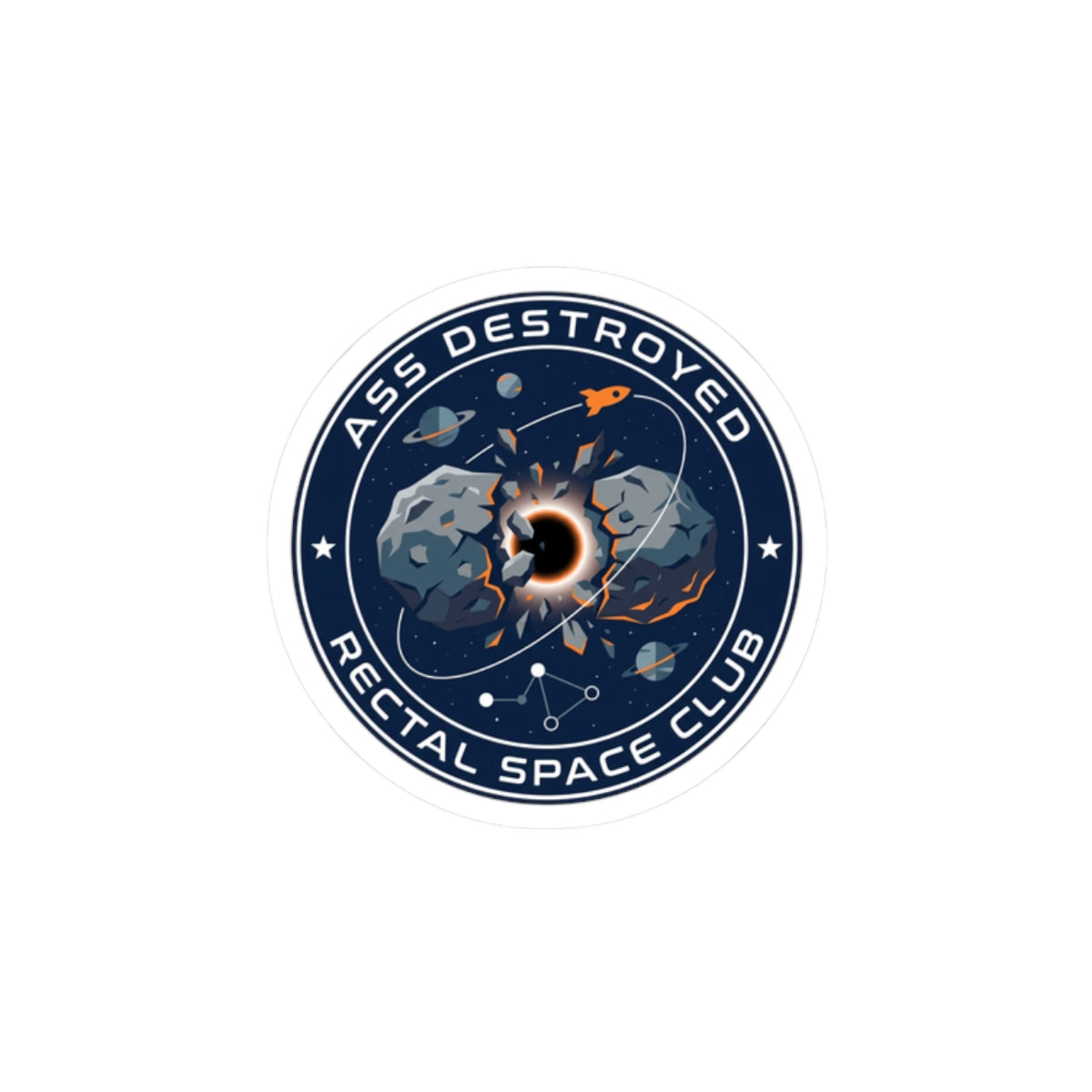 Asteroid Mission Patch Kiss-Cut Stickers | space, mission patch, rocket