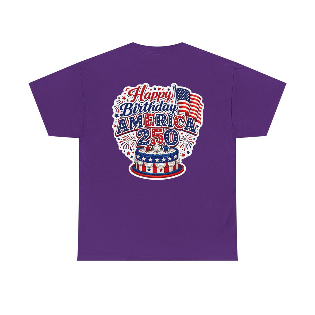 American Flag Hot Air Balloon Tee — "Happy Birthday America 250" Patriotic T-Shirt