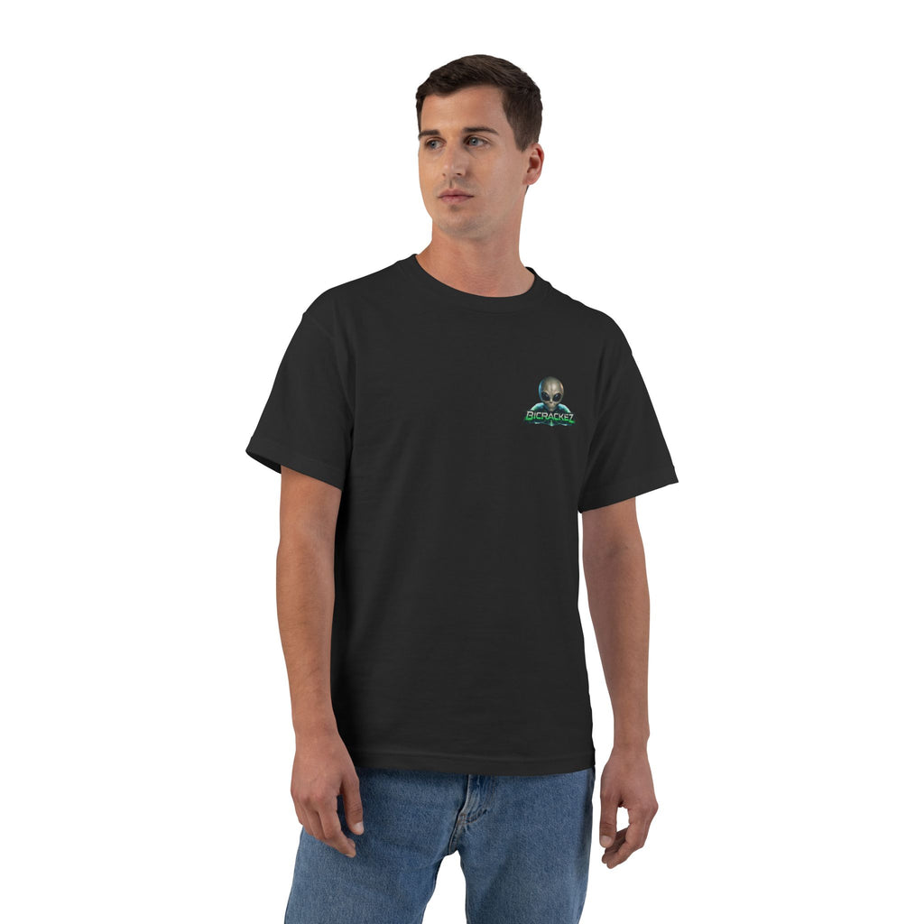Alien Meditation Graphic T-Shirt — 'See No Evil' Trio Sci‑Fi Tee