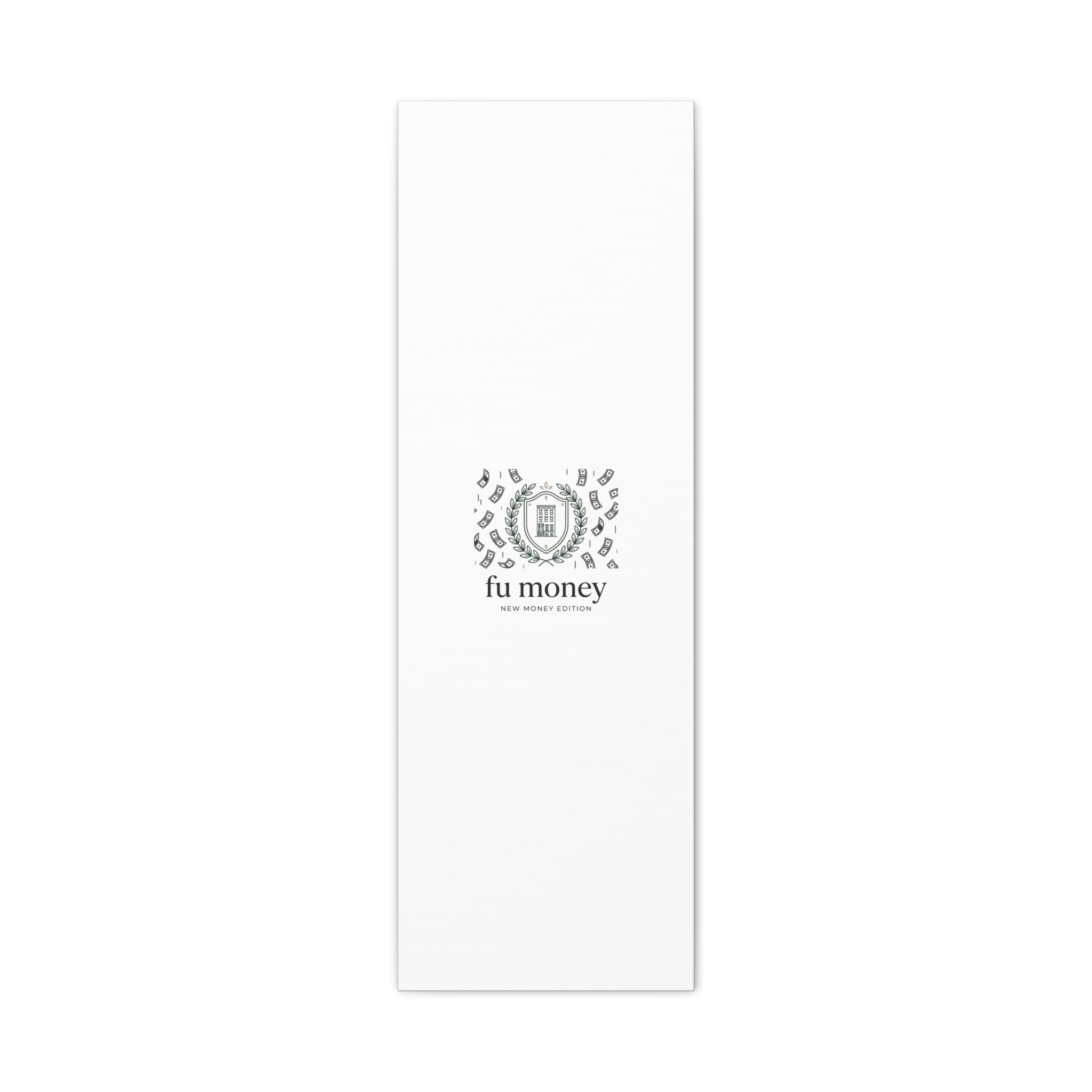 fu money Canvas |New Money Minimalist, Quiet Luxury, Serif Monochrome