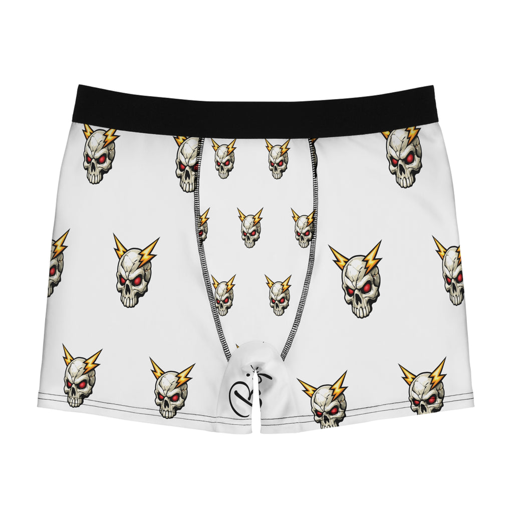 Skull Lightning Boxer Briefs — Men’s All-Over-Print Boxer Briefs