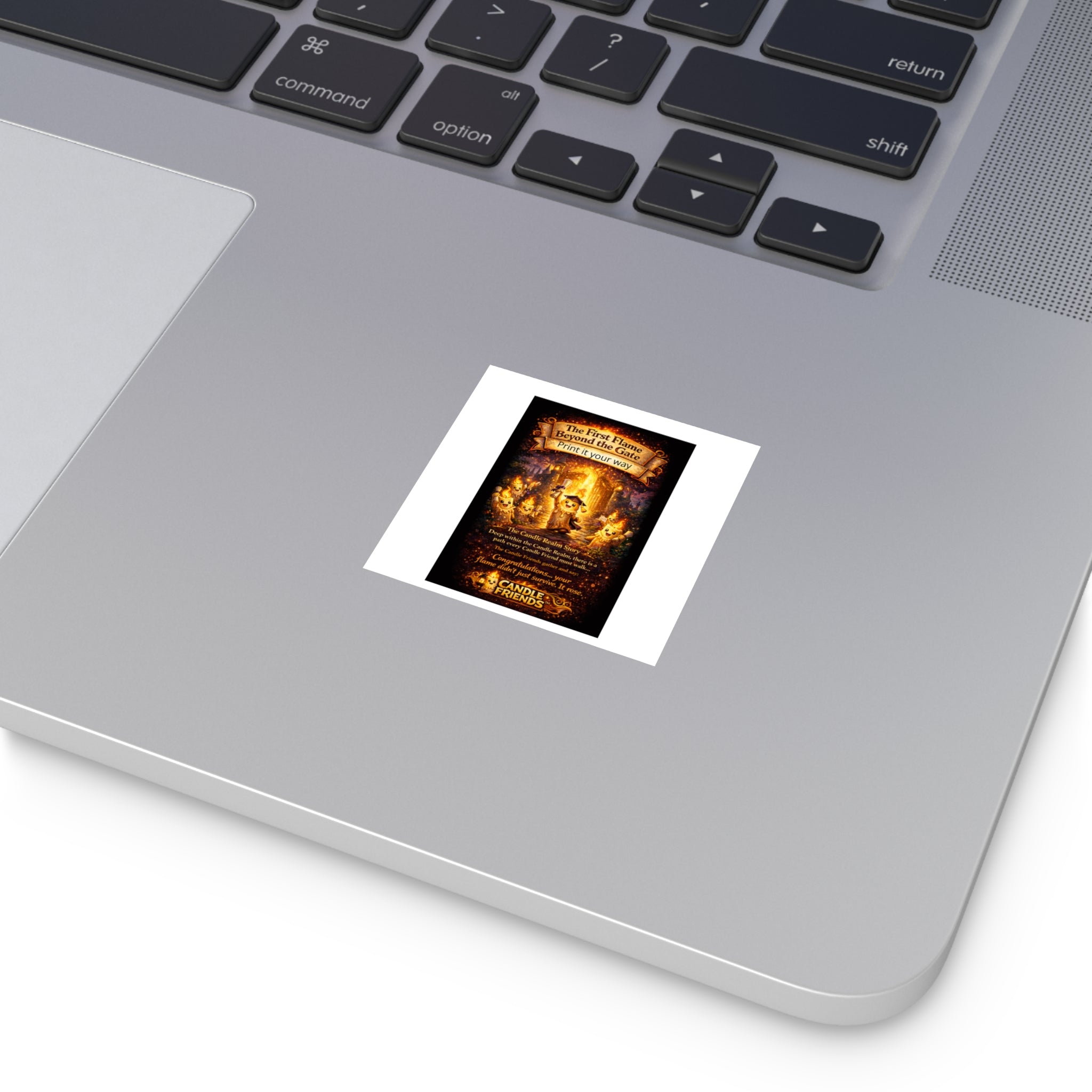 Candle Friends 'The First Flame Beyond the Gate' Square Vinyl Sticker