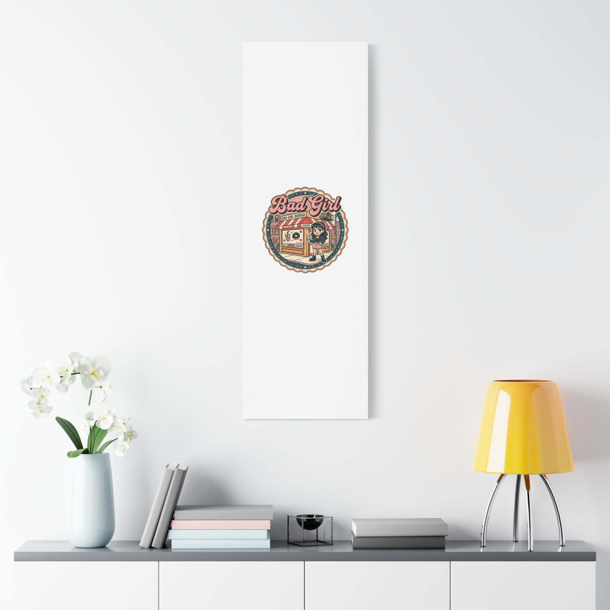 Bad Girl Bodega Canvas Print | Bodega, NYC, Y2K Corner Store Art