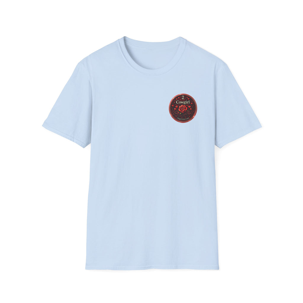 Cowgirl Rose Badge T-Shirt – Orgy Coin 2