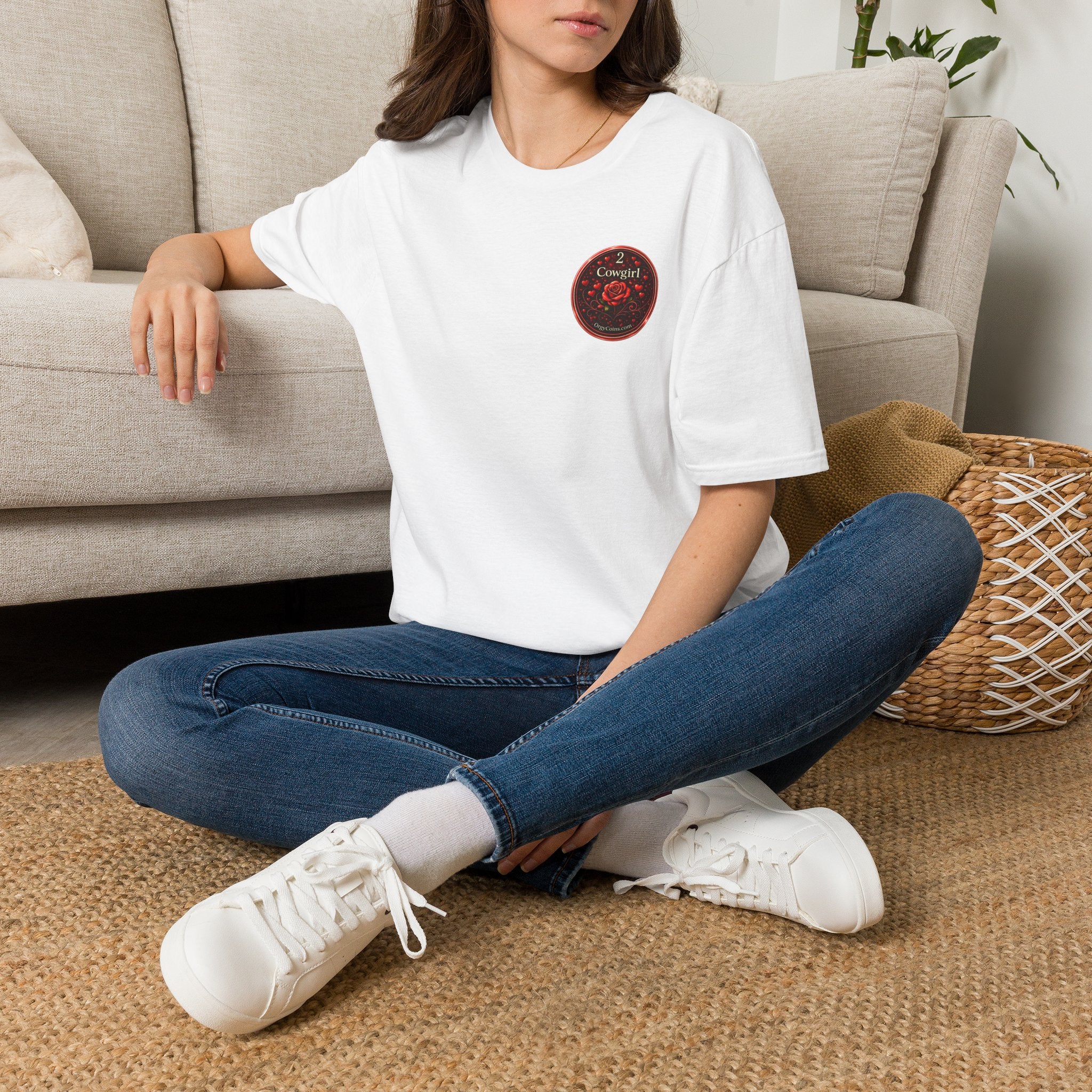 Cowgirl Rose Badge T-Shirt – Orgy Coin 2