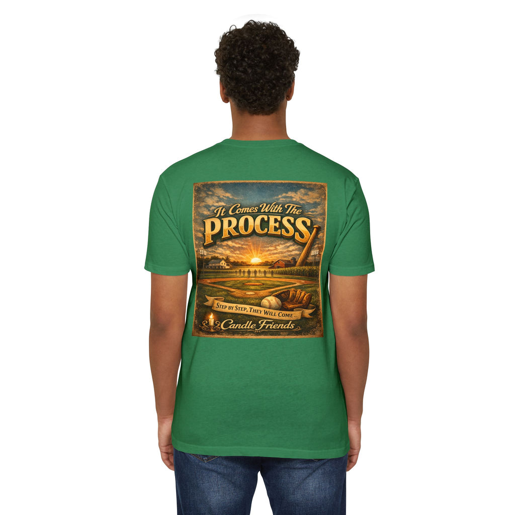 It Comes With The Process T-Shirt — Vintage Sunset 'Step By Step' Graphic Tee