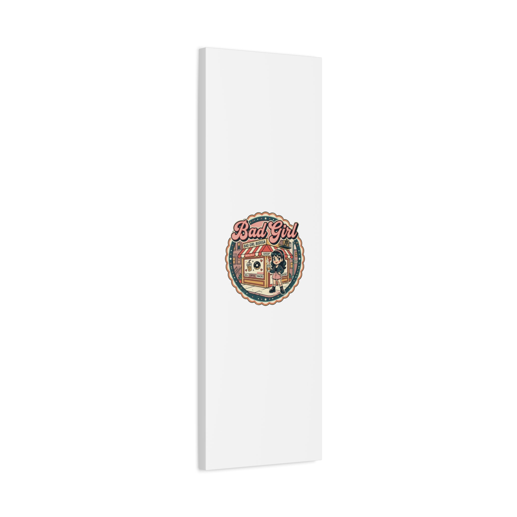 Bad Girl Bodega Canvas Print | Bodega, NYC, Y2K Corner Store Art