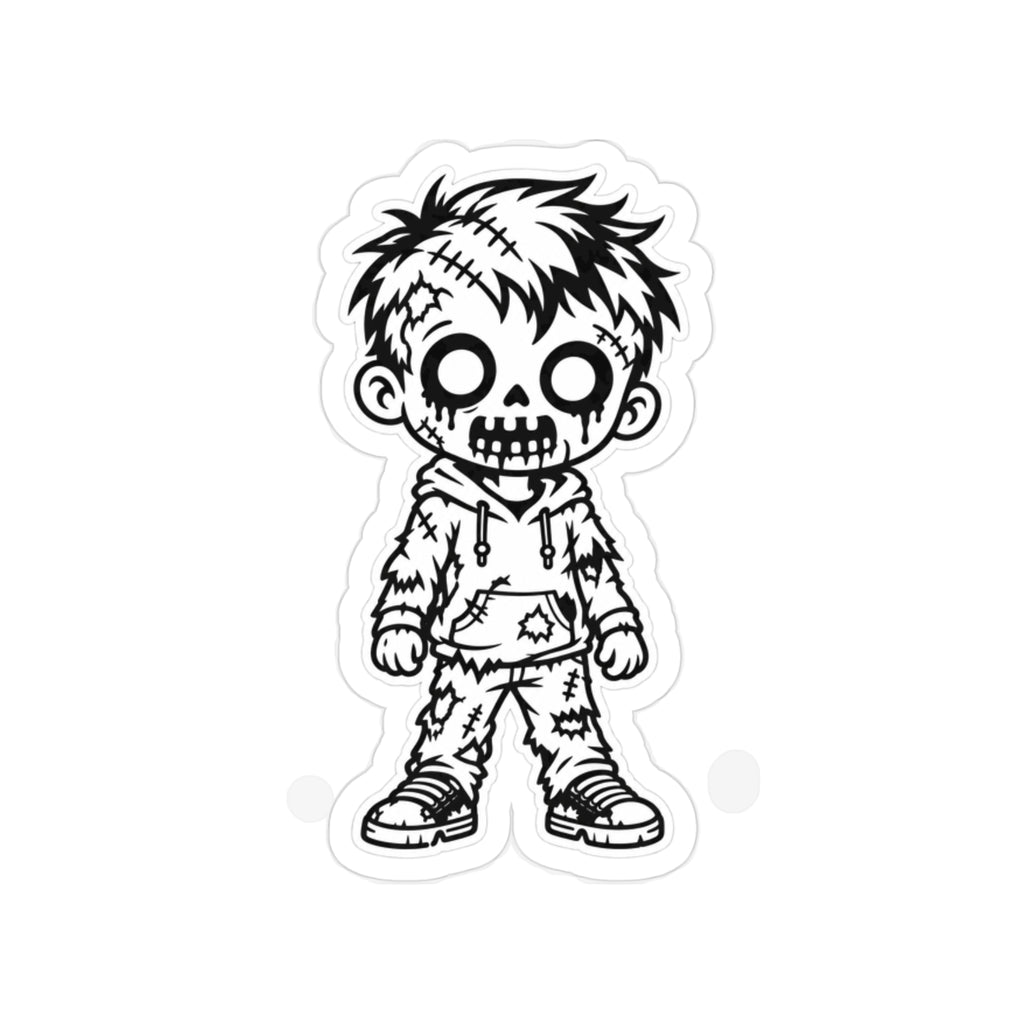 Zombie Son Die-Cut Outdoor Sticker — Transparent Weatherproof Vinyl