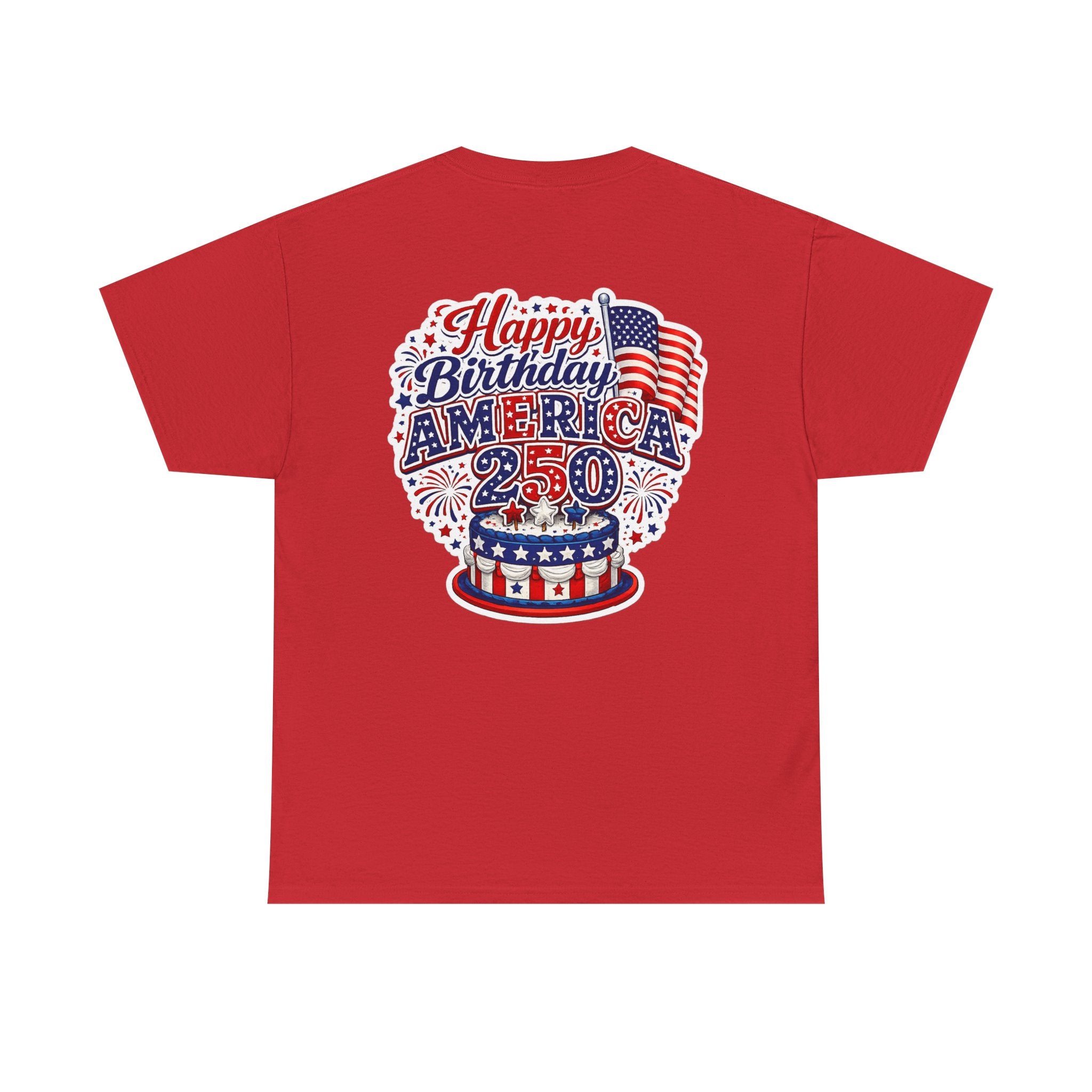 American Flag Hot Air Balloon Tee — "Happy Birthday America 250" Patriotic T-Shirt