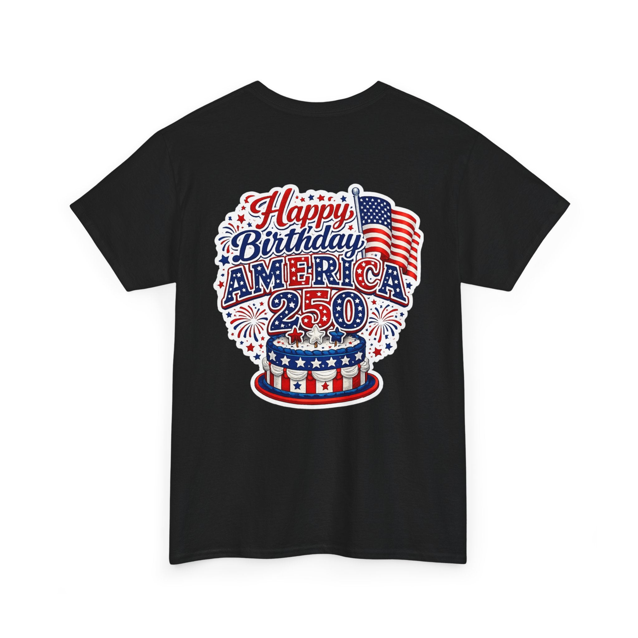 American Flag Hot Air Balloon Tee — "Happy Birthday America 250" Patriotic T-Shirt