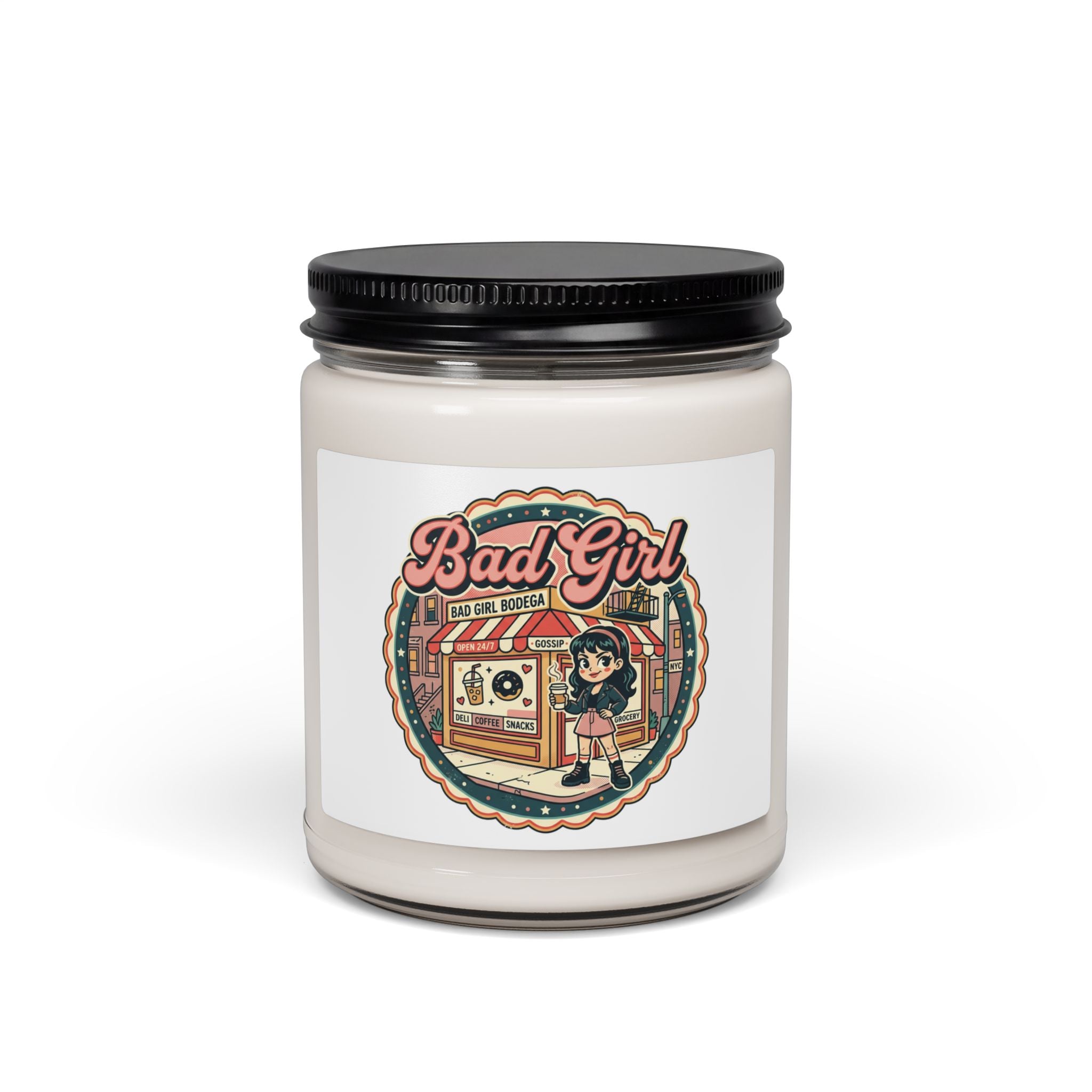Bad Girl Bodega Candle, Soy Jar Candle | NYC, Y2K Spanglish Vibe
