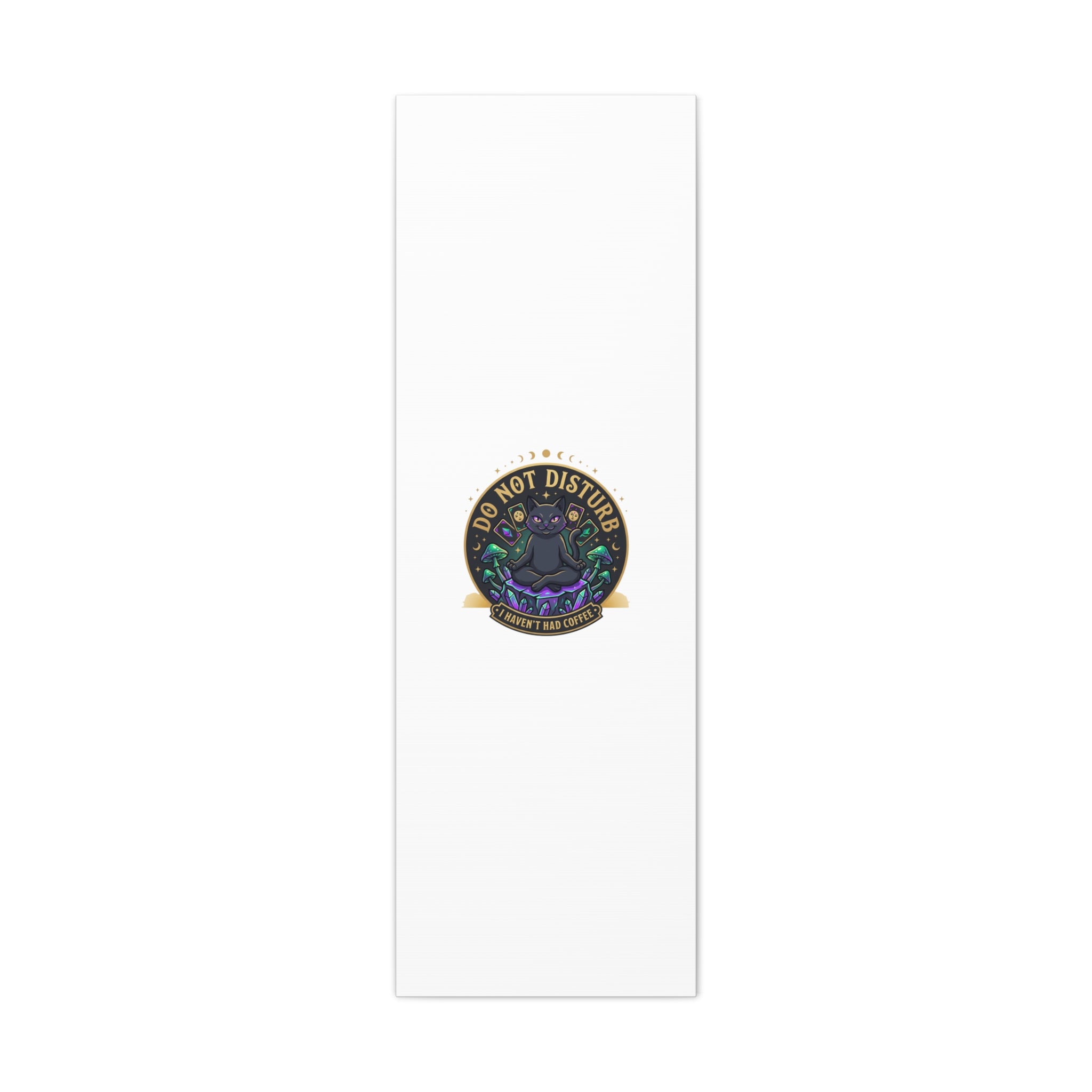 Do Not Disturb Cat Meditation Matte Canvas | witchy, goblincore