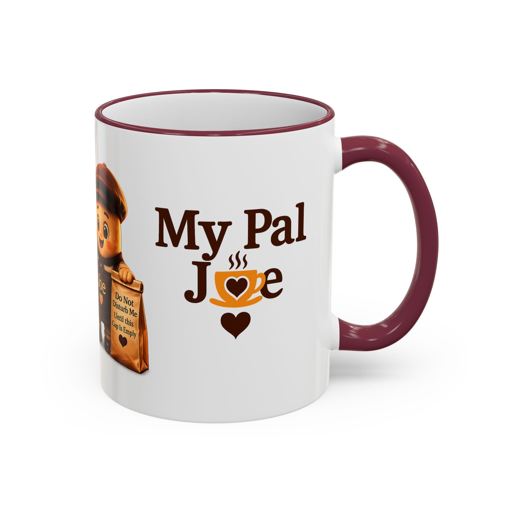 Running on Hope and Caffeine — 'My First Cup of Joe' Vintage Coffee Character (11oz/15oz)