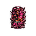 4th Wall Break Gamer Girl “Just One More!” Kiss-Cut Sticker — Neon Pink Controller Design