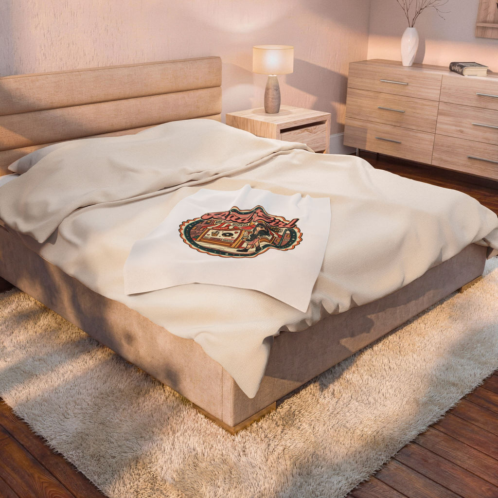 Bad Girl Bodega Plush Blanket | NYC bodega, Y2K deli sign, Spanglish vibes