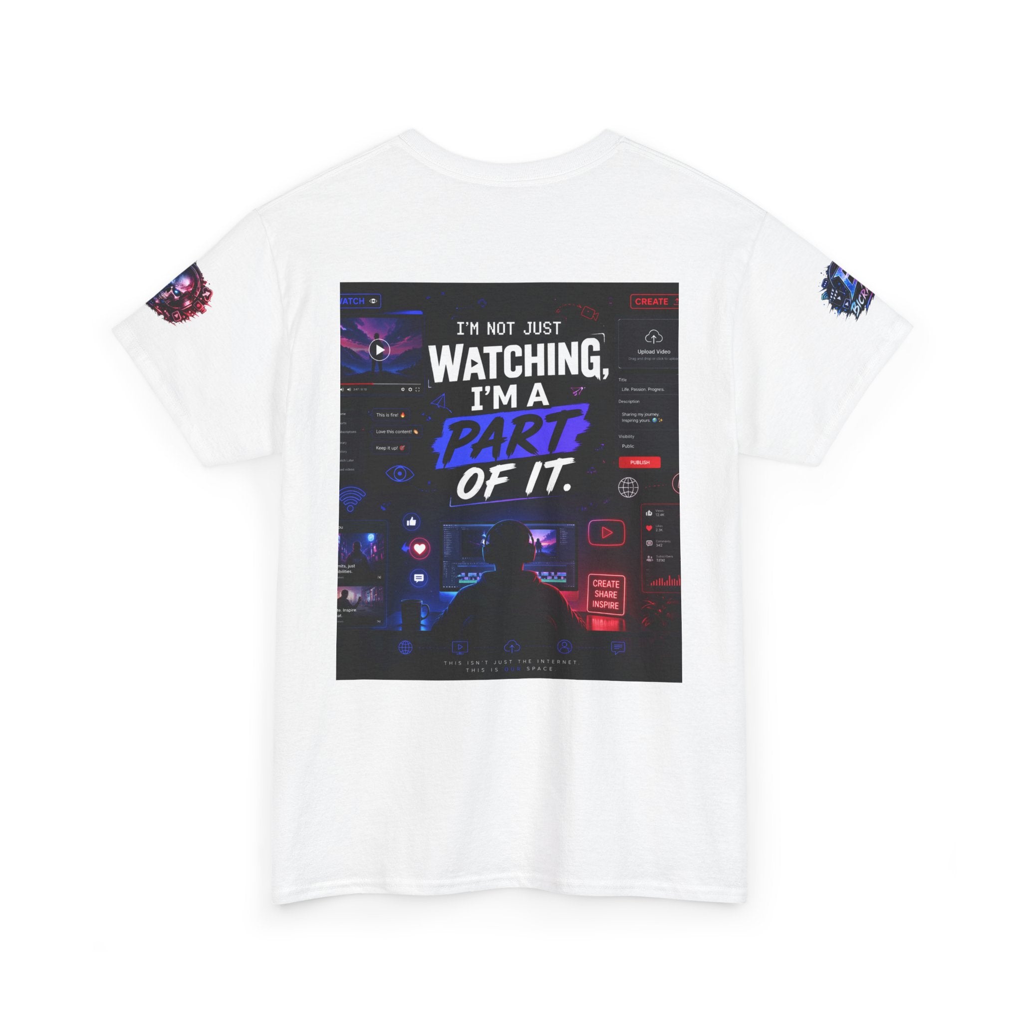 I'm A Part Of It T Shirt — Cyber Night Retro Graphic T-Shirt
