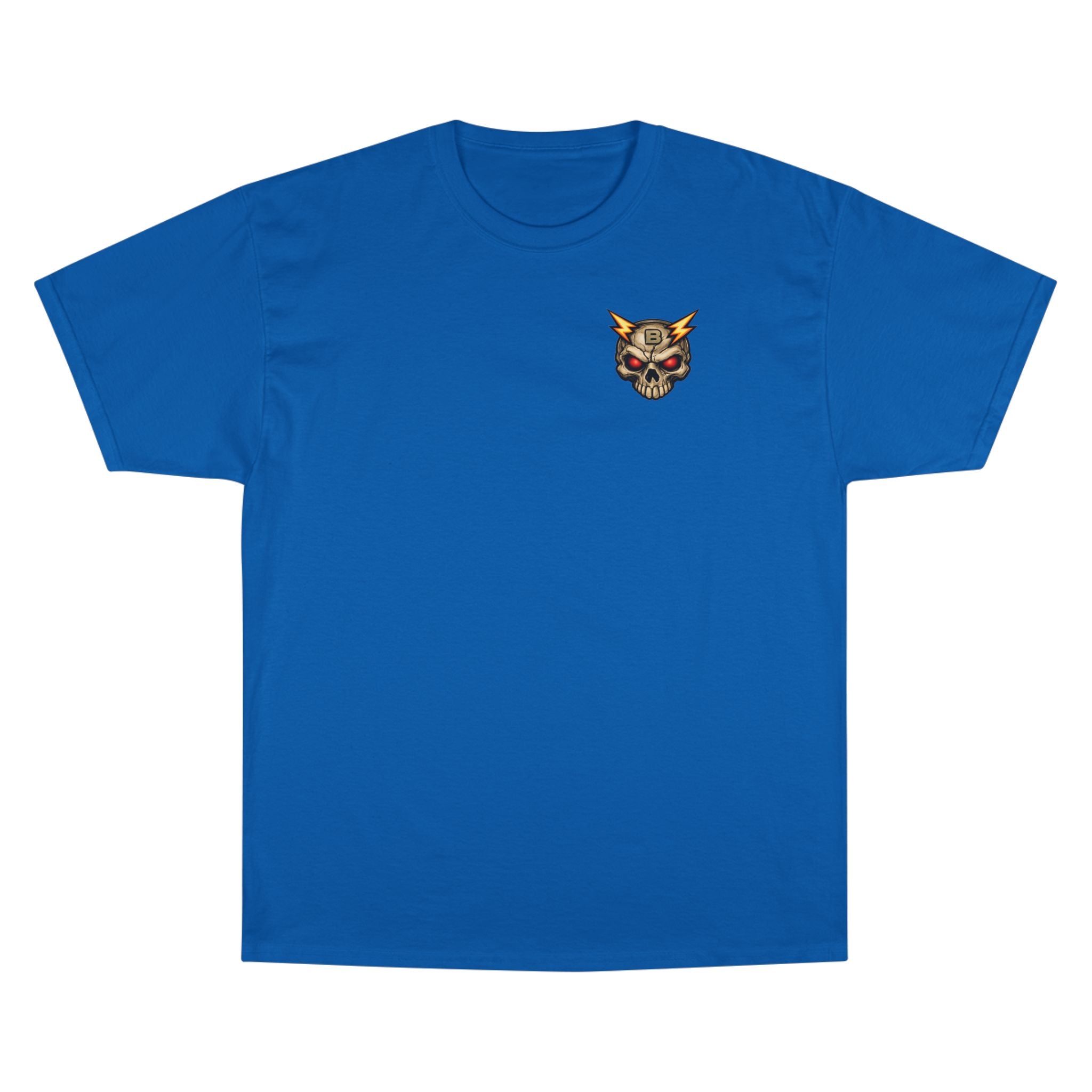 Champion T-Shirt — "I’ll Let You Know When It’s Clear" Gamer Skull Back Print