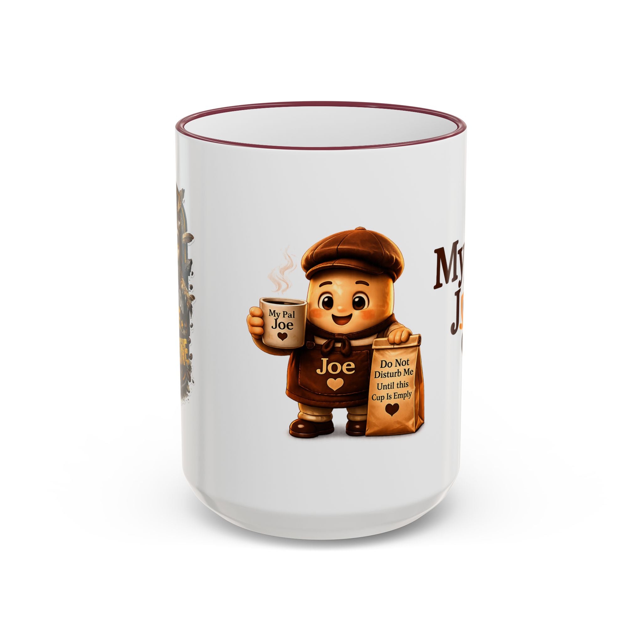 Running on Hope and Caffeine — 'My First Cup of Joe' Vintage Coffee Character (11oz/15oz)