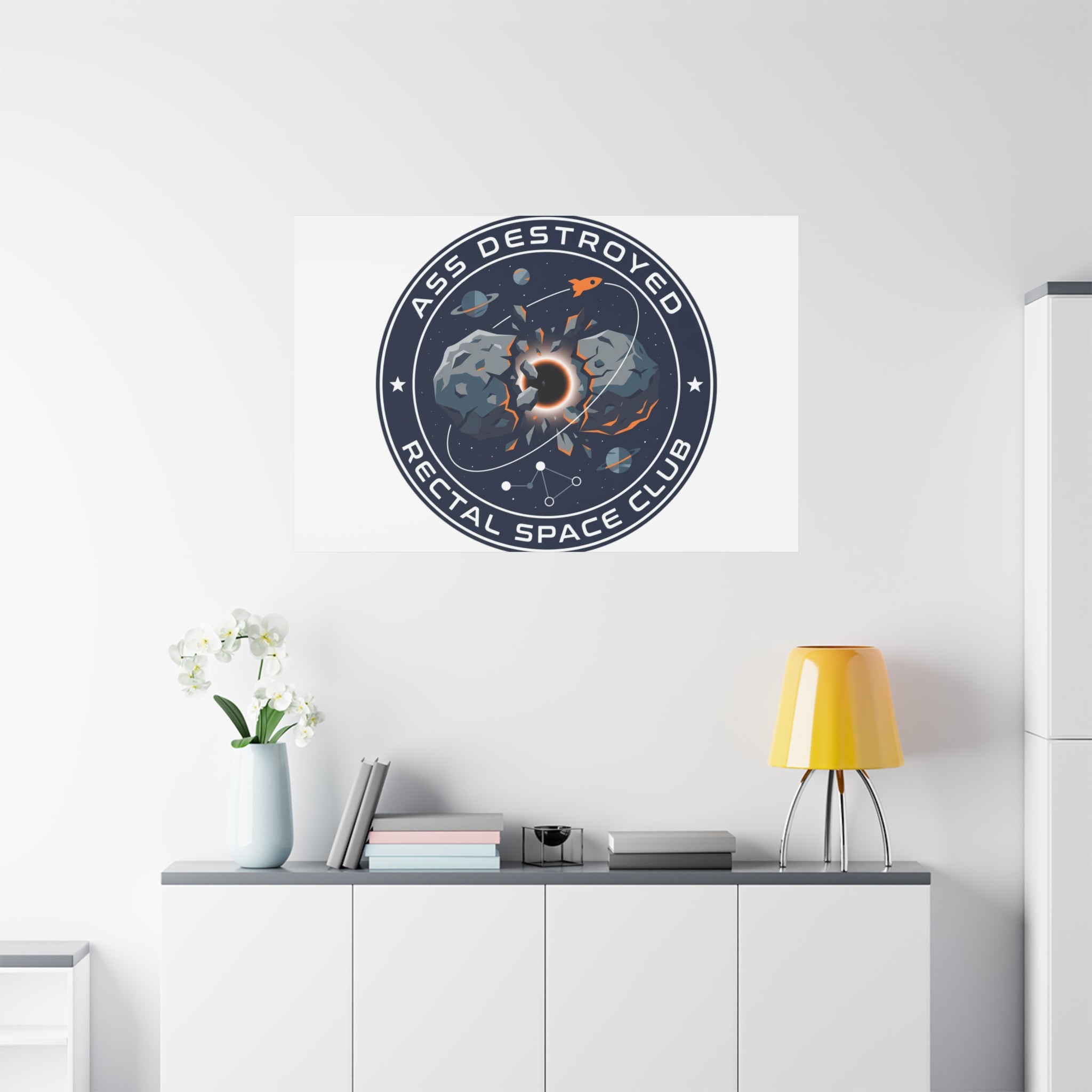 Cosmic Mission Patch Canvas | Space, Rocket, Astronaut, Deep Space