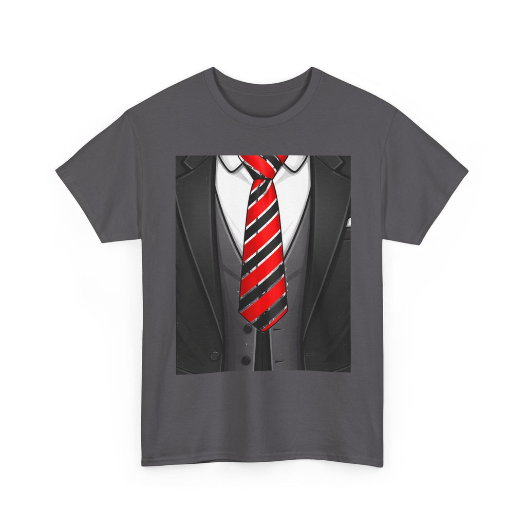 Suit & Red Striped Tie Graphic Tee