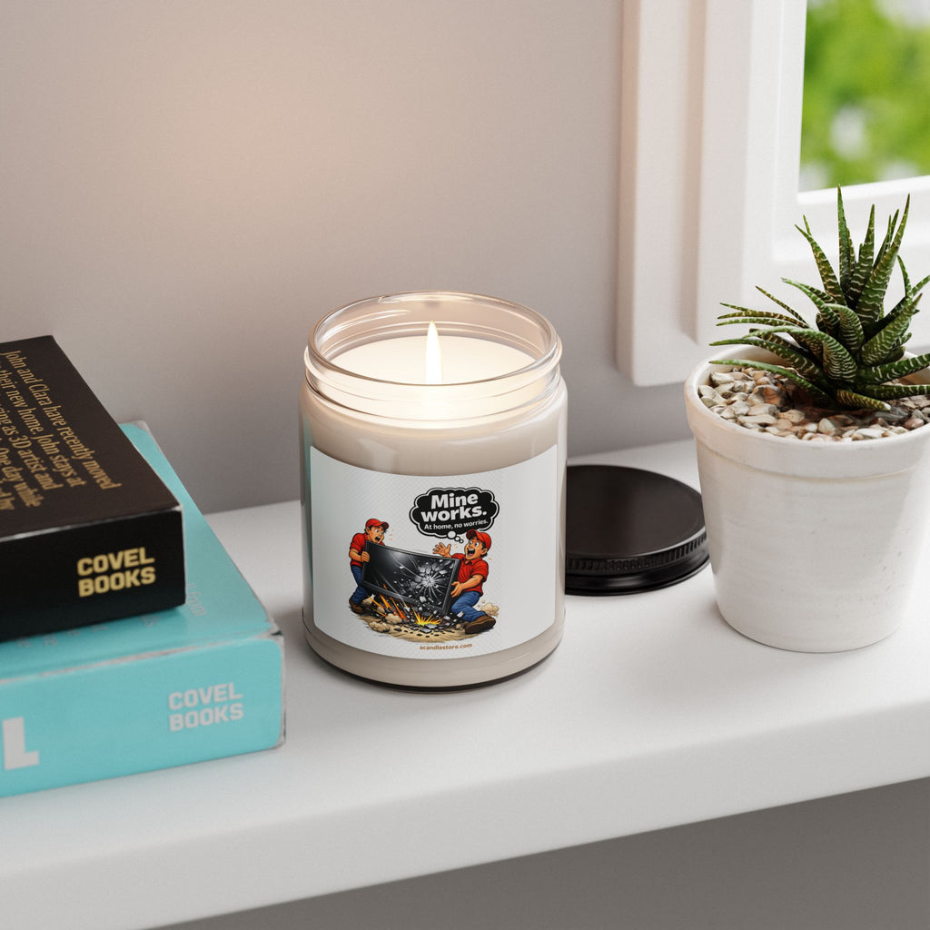 Mine Works. Logo Soy Candle — 9oz Scented Jar Candle