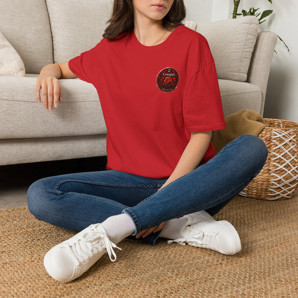 Cowgirl Rose Badge T-Shirt – Orgy Coin 2