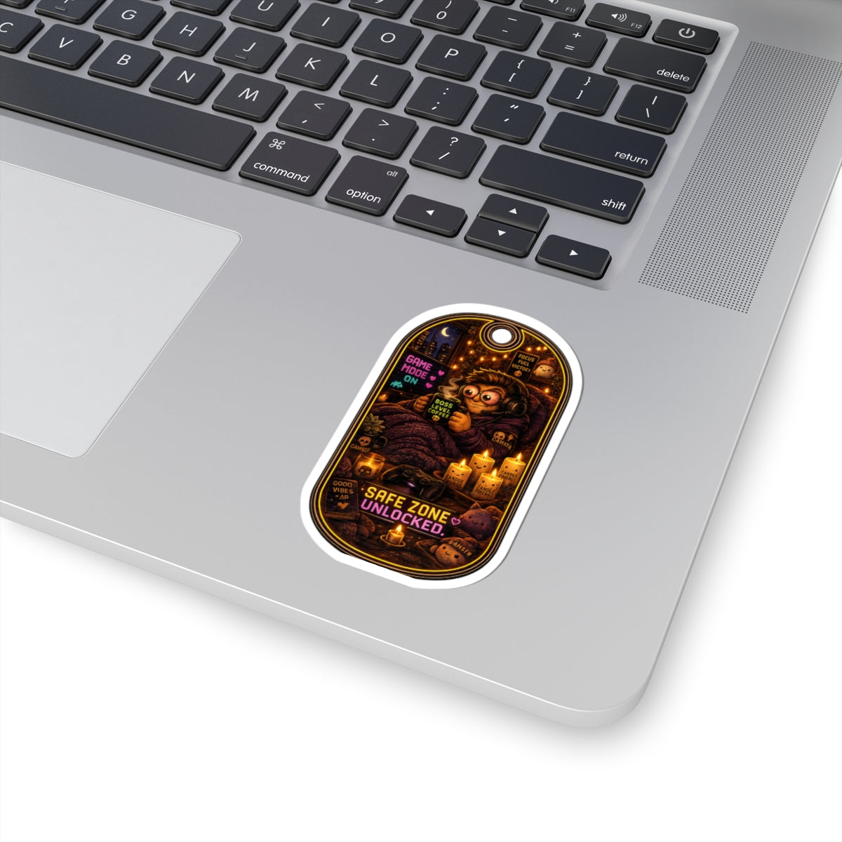 Cozy Safe Zone Unlocked Gaming Sticker — Cozy Gamer Chill Vibes