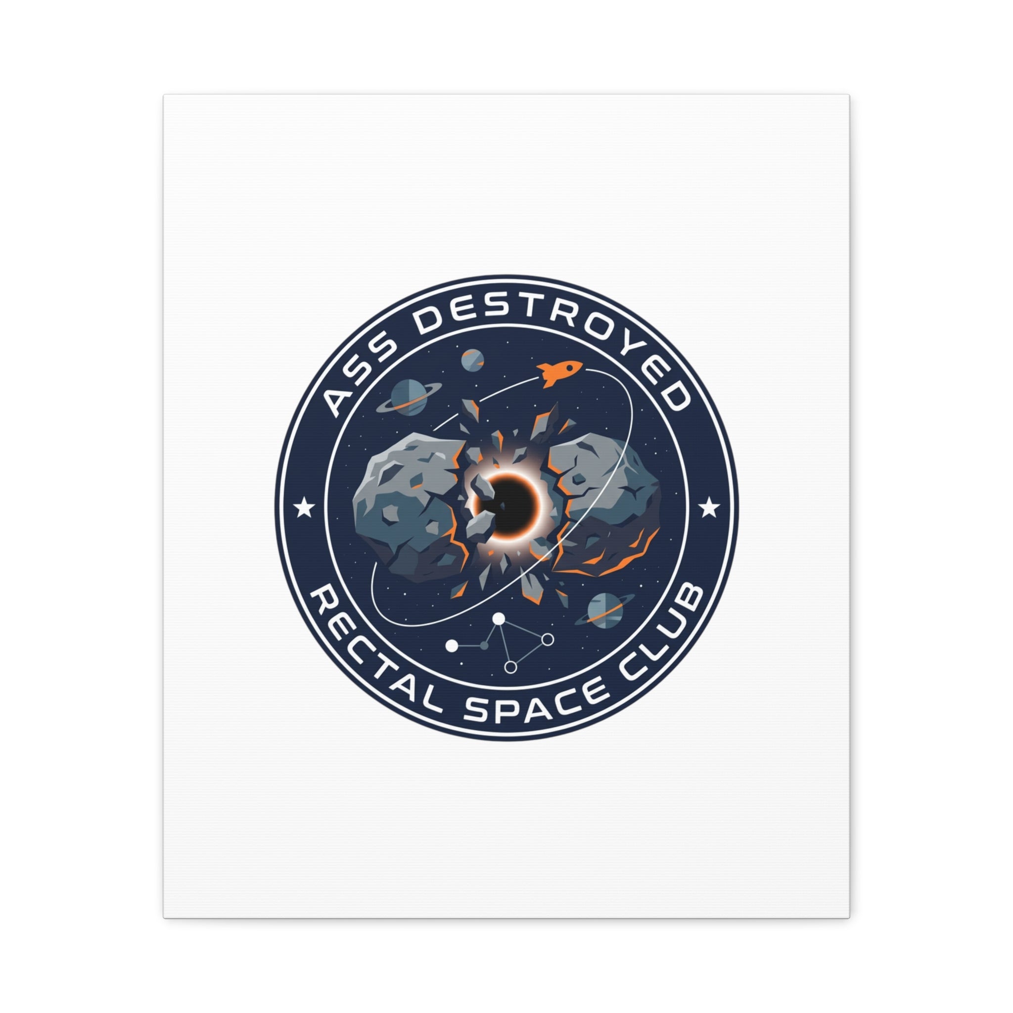 Cosmic Mission Patch Canvas | Space, Rocket, Astronaut, Deep Space