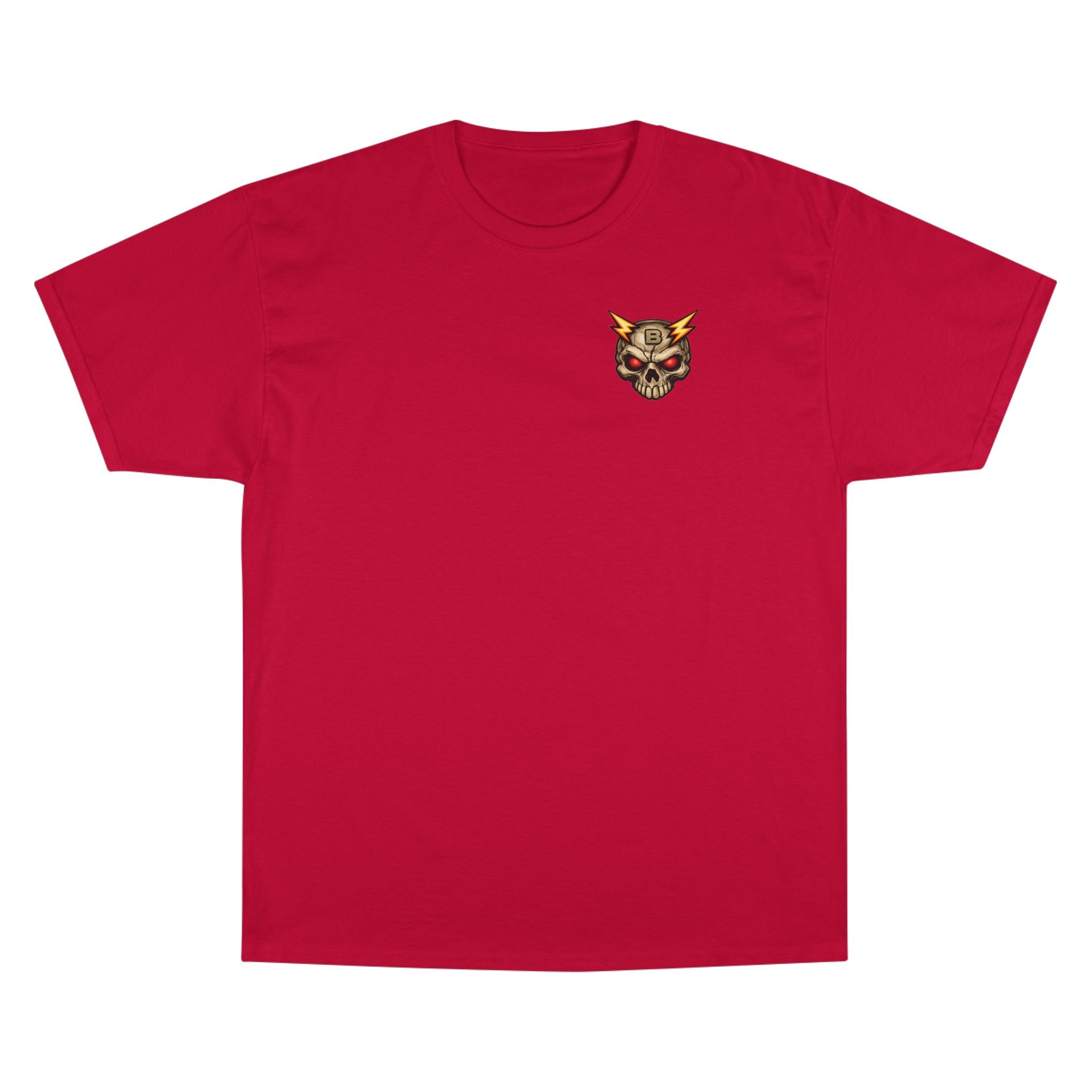 Champion T-Shirt — "I’ll Let You Know When It’s Clear" Gamer Skull Back Print