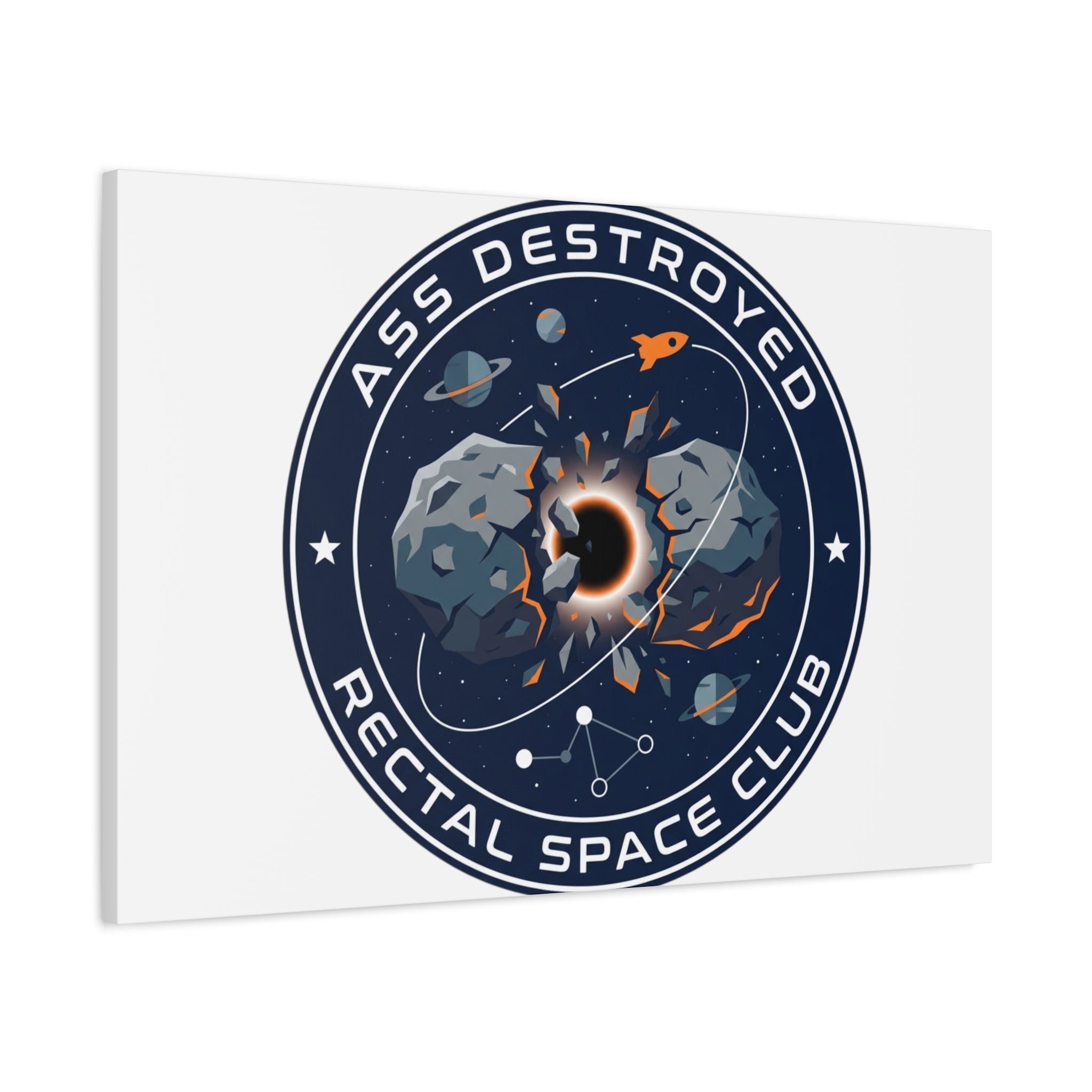 Cosmic Mission Patch Canvas | Space, Rocket, Astronaut, Deep Space
