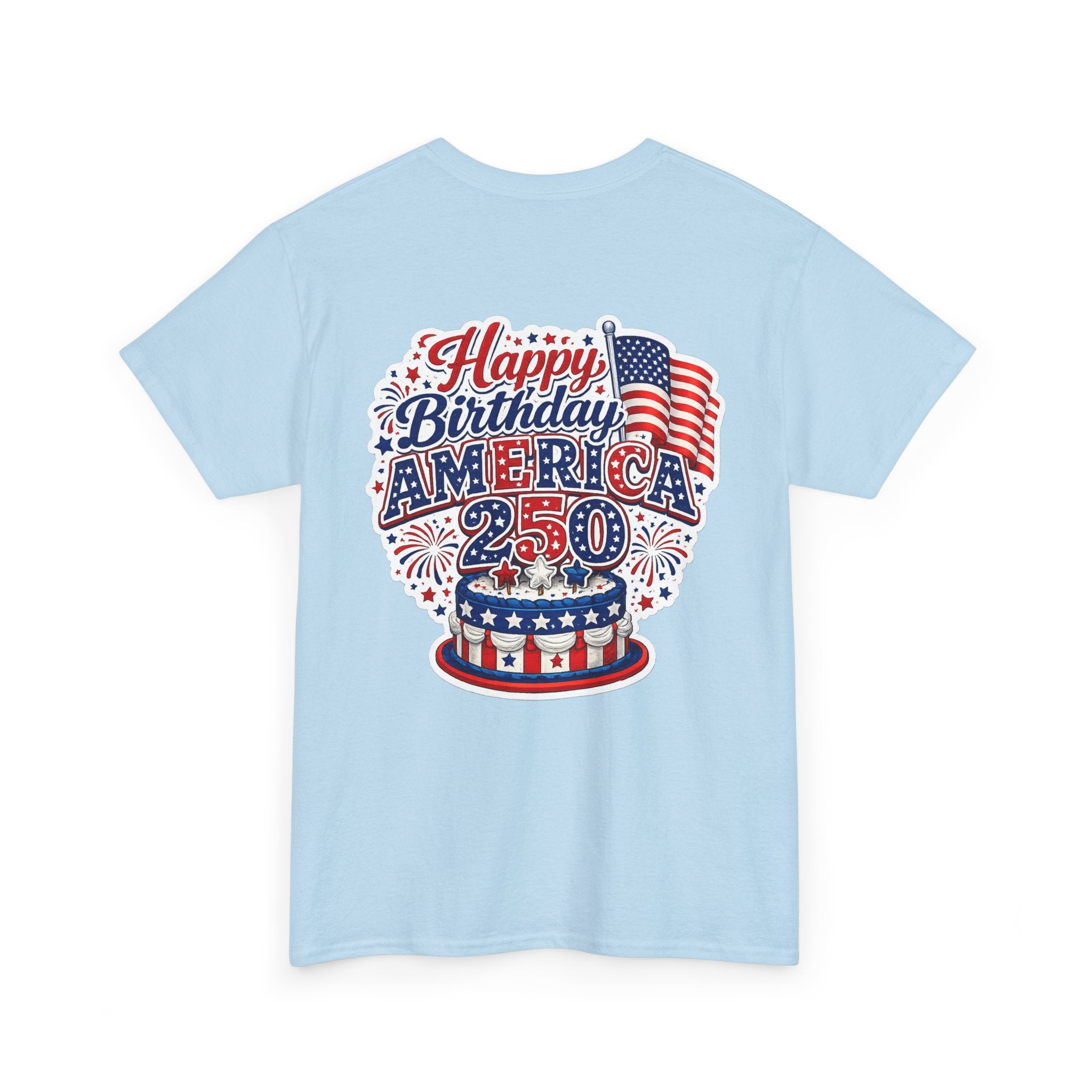 American Flag Hot Air Balloon Tee — "Happy Birthday America 250" Patriotic T-Shirt