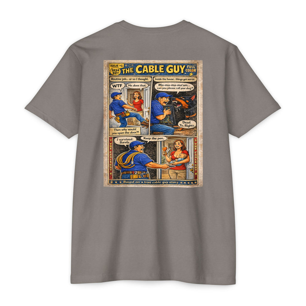 Cable Guy Comic T-Shirt — Funny Retro Pop Art Tee
