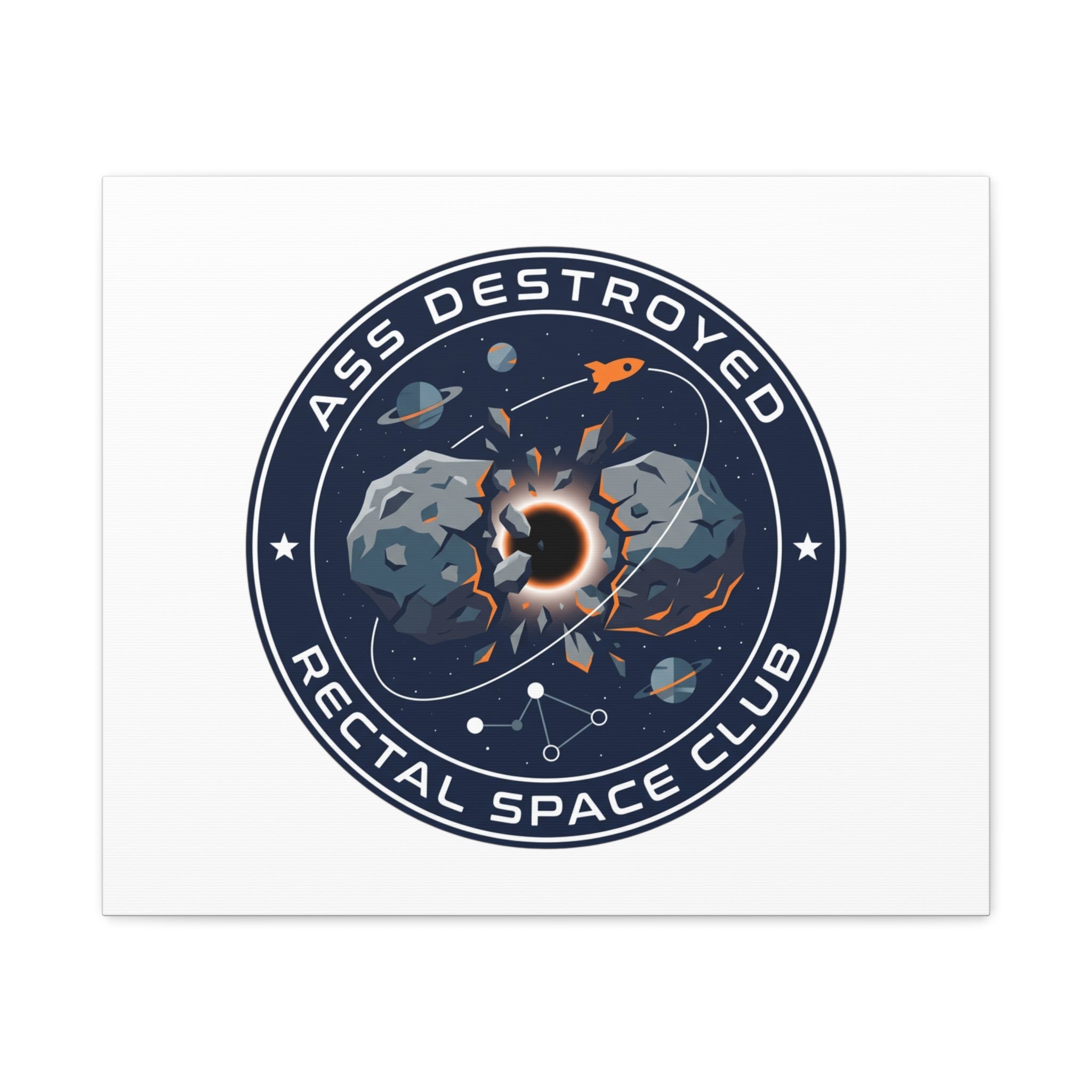 Cosmic Mission Patch Canvas | Space, Rocket, Astronaut, Deep Space