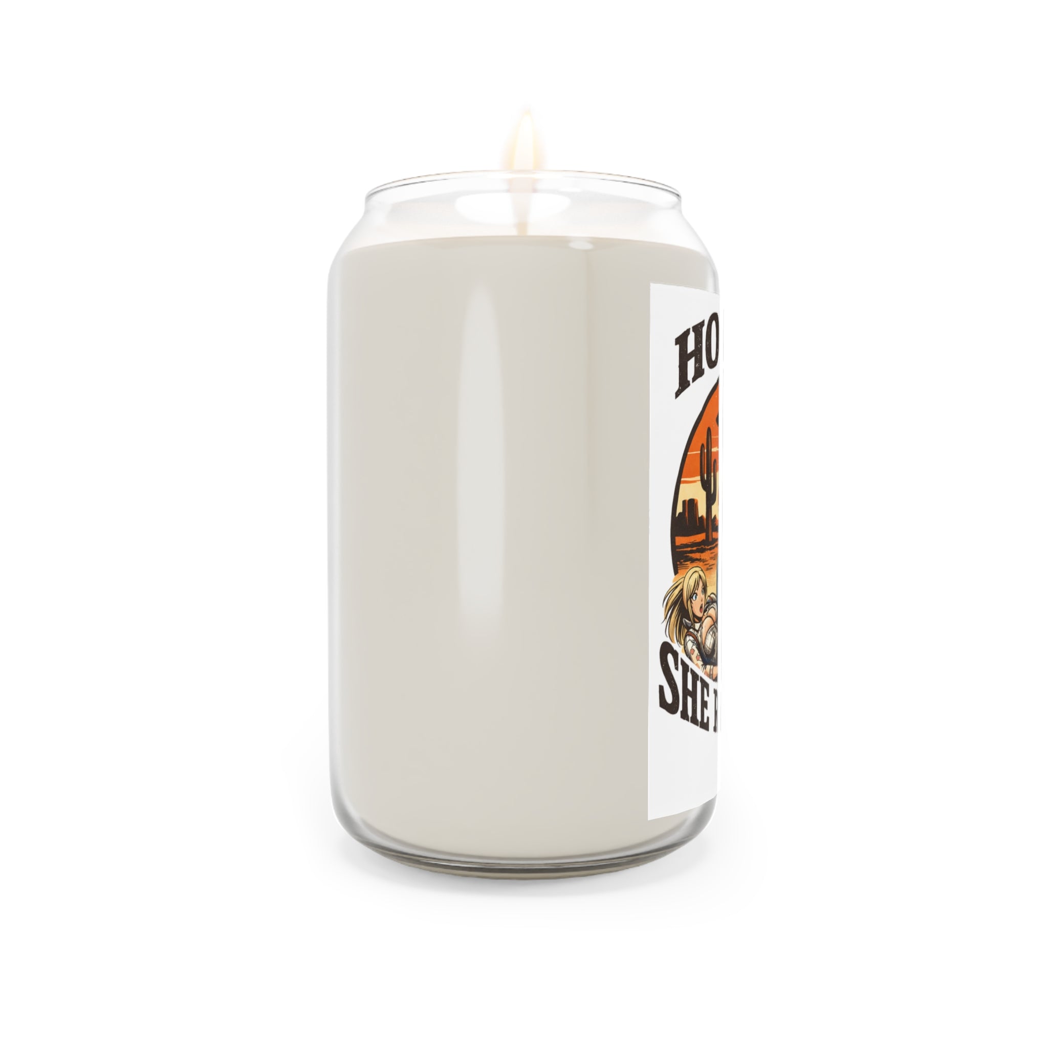 Soy Candle — "Ho Down She Rides True" Western Scented Candle (13.75 oz)
