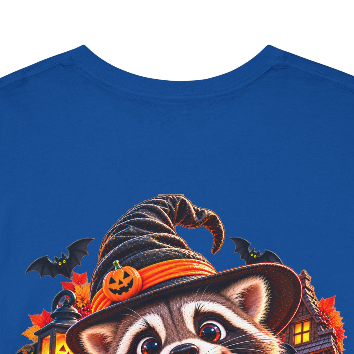 Halloween Raccoon Tee — Cute Jack-o'-Lantern "Happy Halloween" Shirt