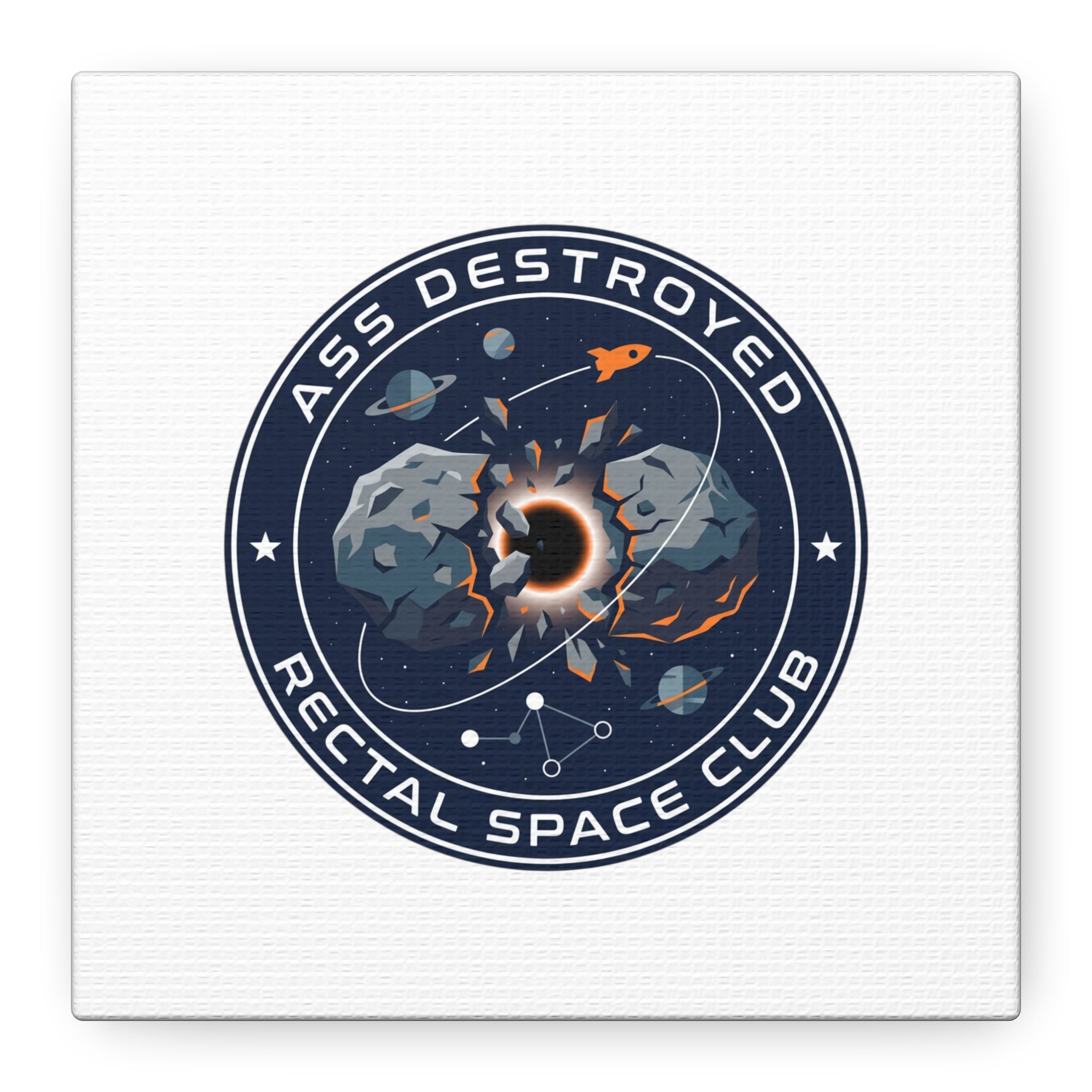 Cosmic Mission Patch Canvas | Space, Rocket, Astronaut, Deep Space