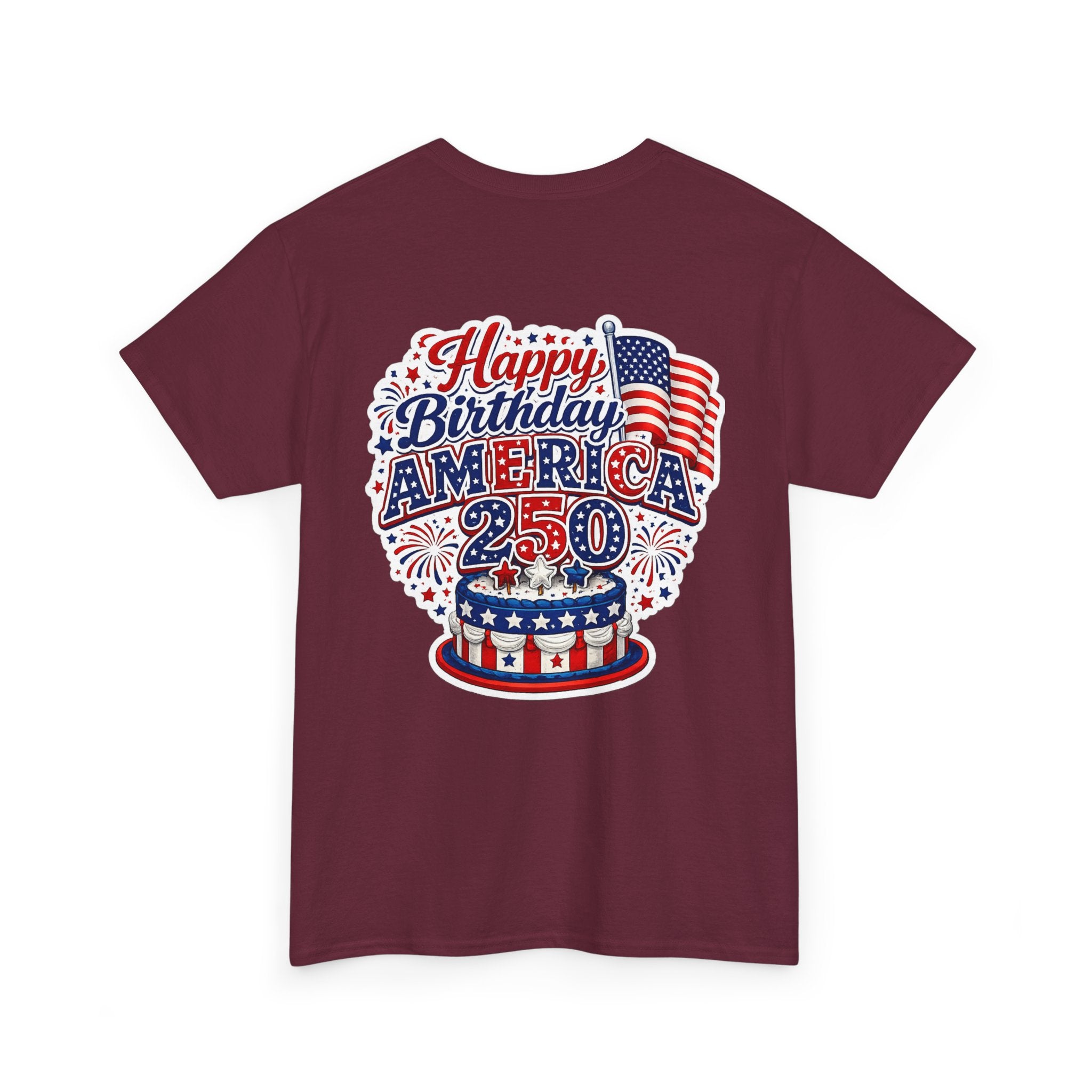 American Flag Hot Air Balloon Tee — "Happy Birthday America 250" Patriotic T-Shirt