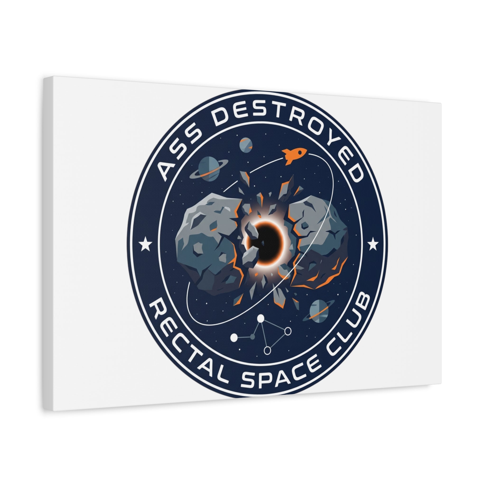 Cosmic Mission Patch Canvas | Space, Rocket, Astronaut, Deep Space