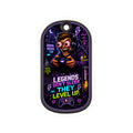 Night Shift Gamer Sticker — "Legends Don't Sleep, They Level Up" Neon Kiss-Cut Decal