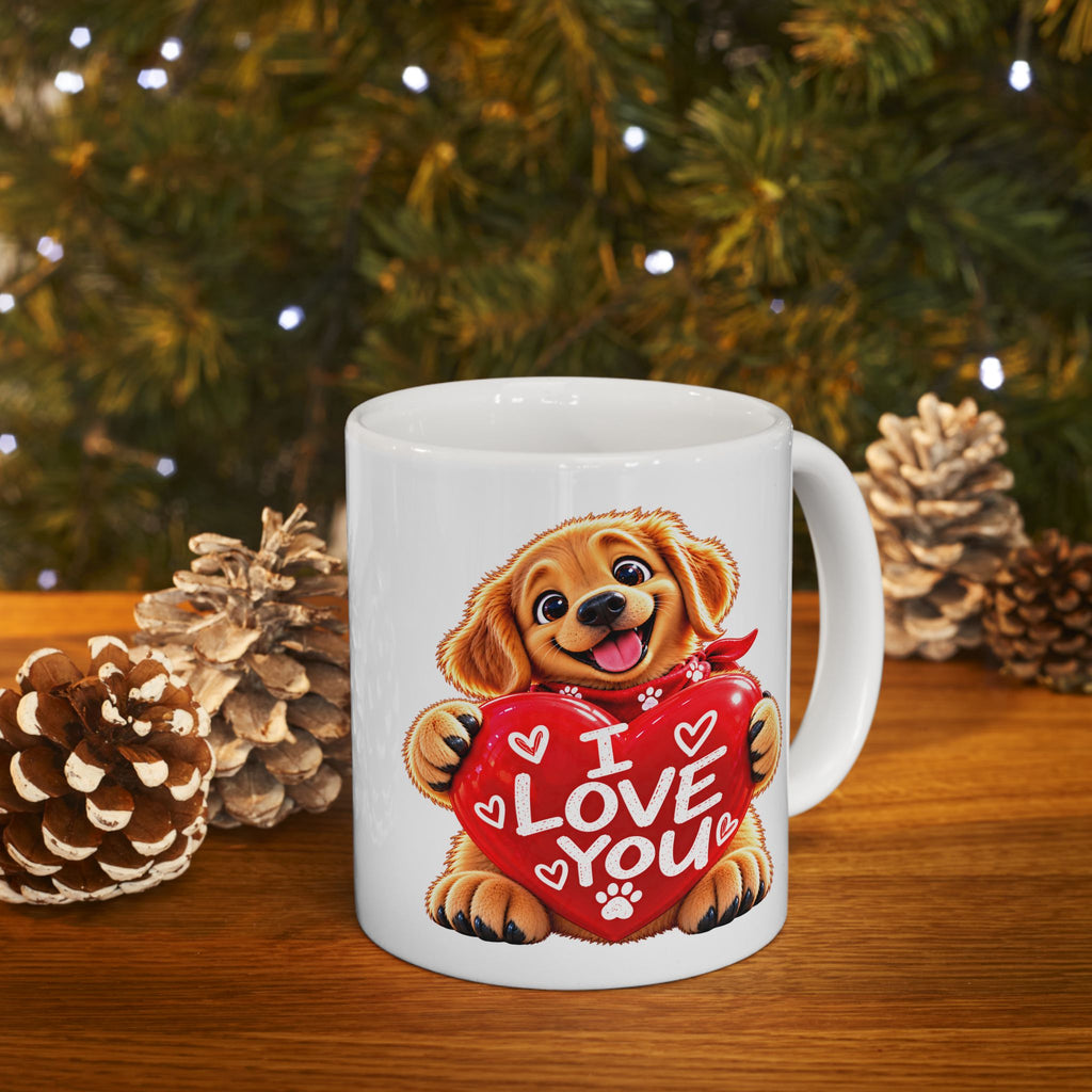 I Love You Golden Retriever Mug – Because Love Has Four Paws ❤️🐾(11oz, 15oz)
