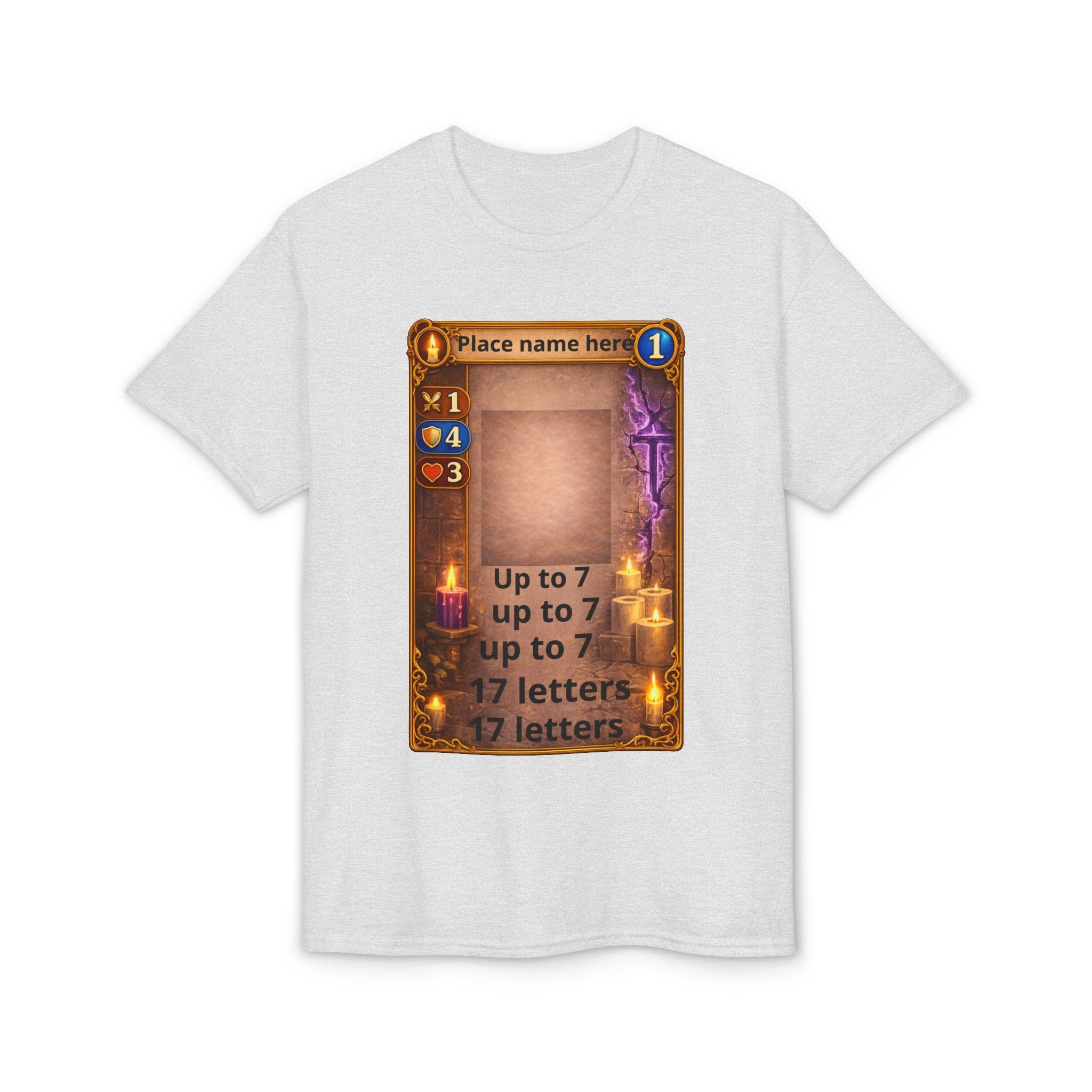 Trading Card Game Spell Card T-Shirt — Customizable Fantasy Card Design